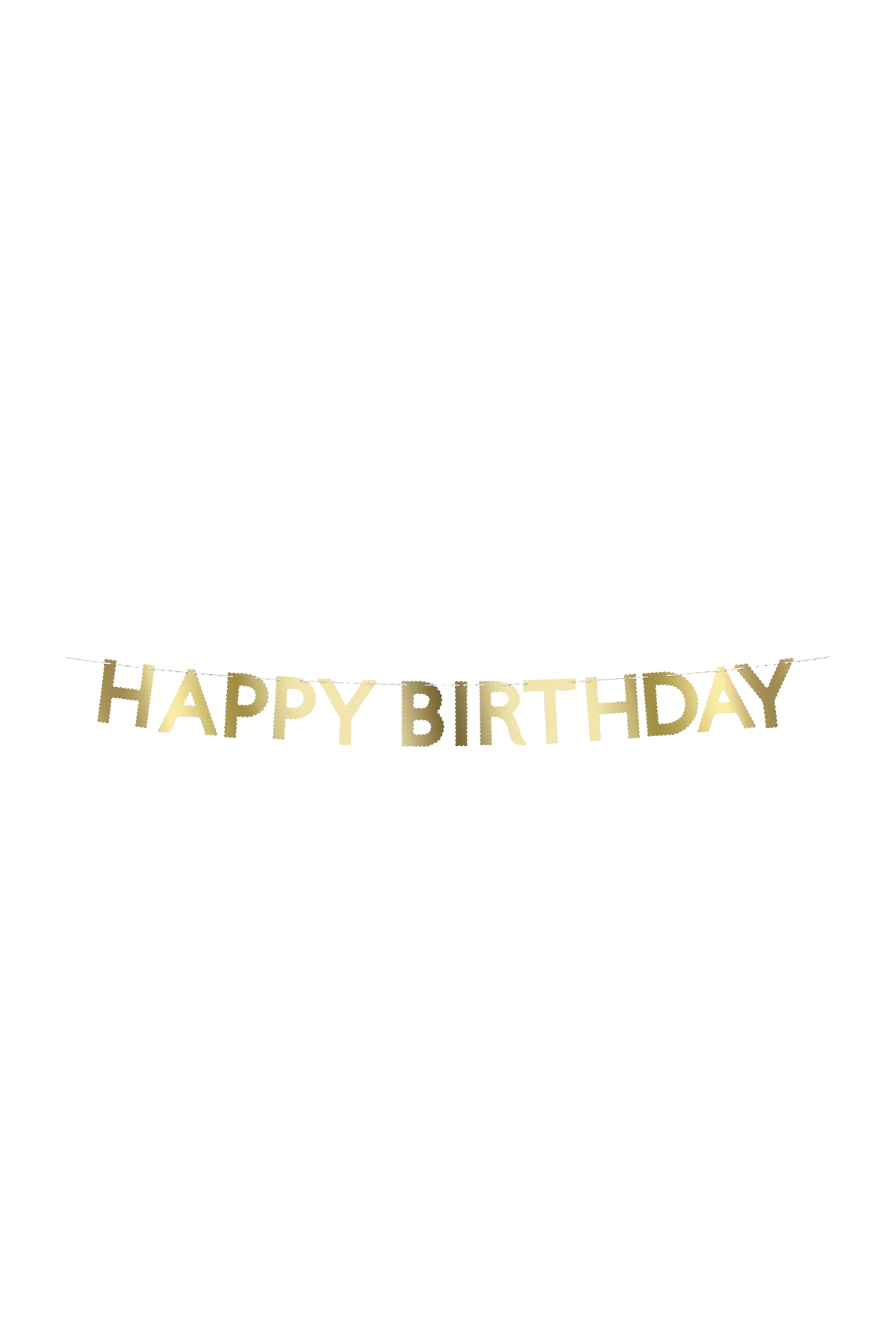 Meri Meri - Altın Varaklı Happy Birthday Asılan Süs Çok Renkli