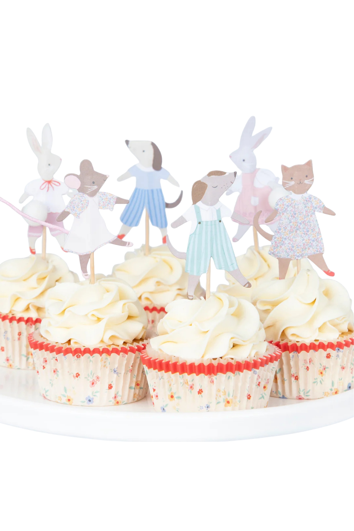 Meri Meri - Animal Friends Cupcake Kit - 24 Adet Çok Renkli