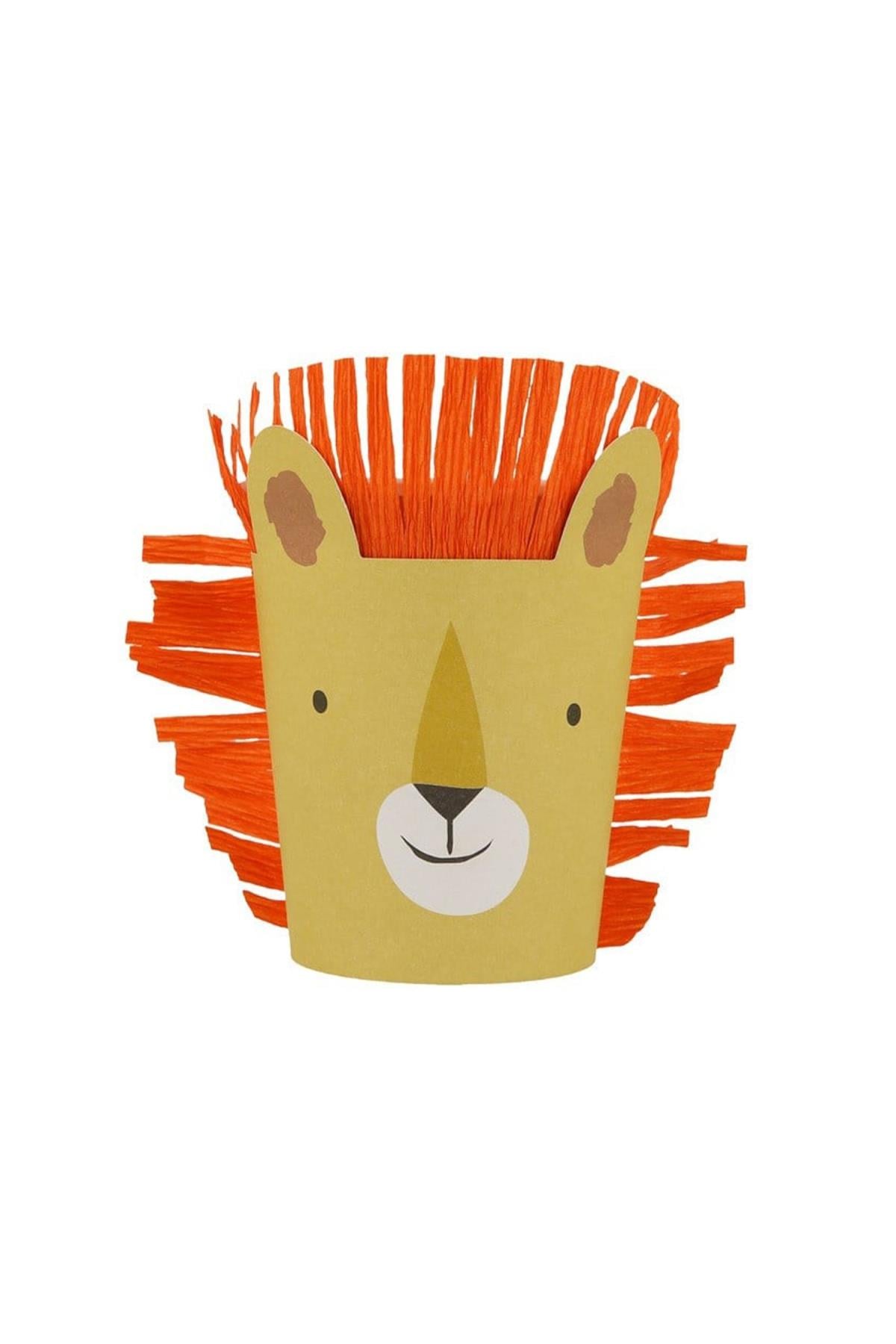 Meri Meri - Animal Parade Character Cups - Hayvan Geçit Töreni Bardaklar - 8li Çok Renkli
