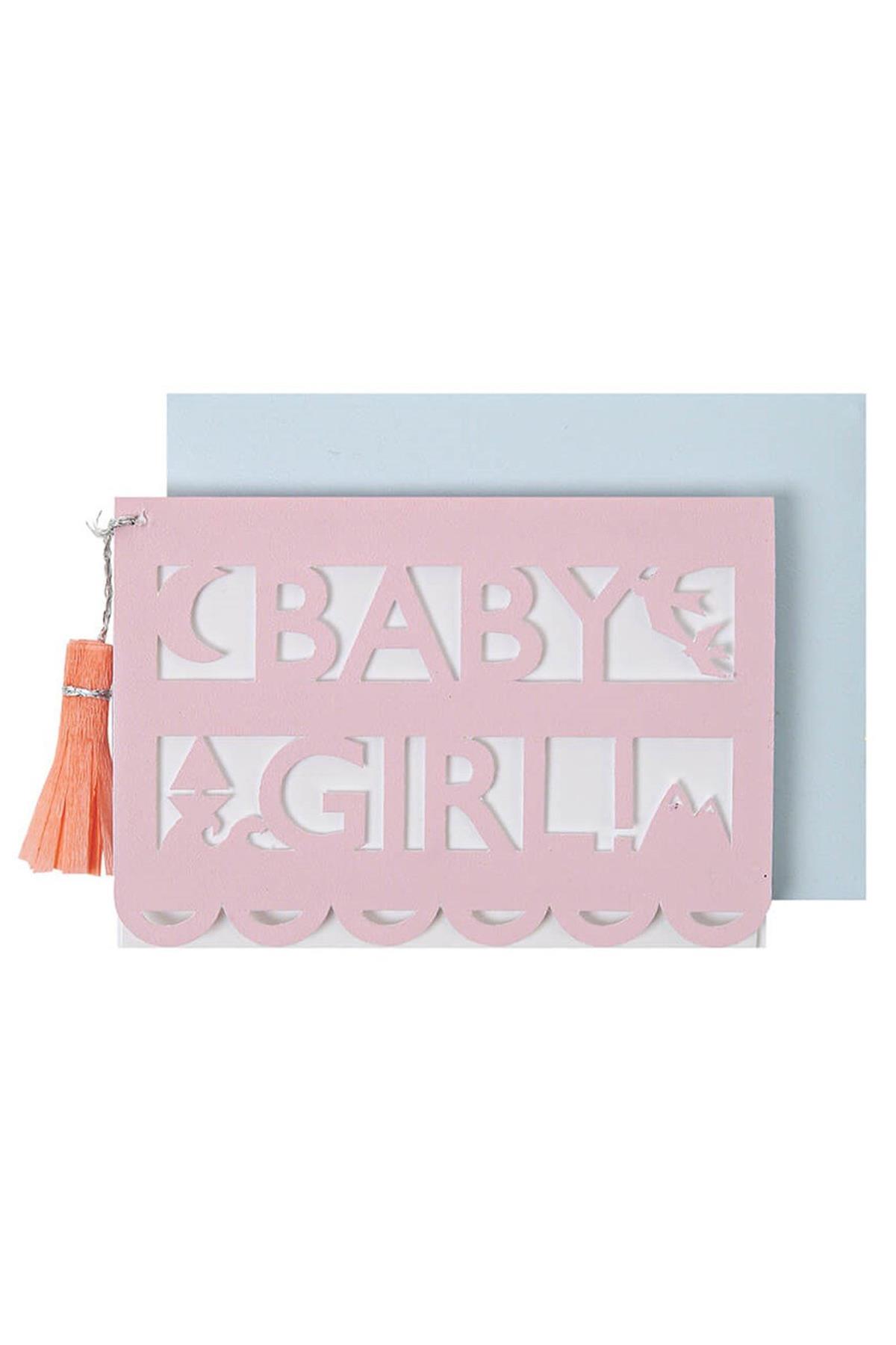 Meri Meri - Baby Girl! Not Kartı Çok Renkli