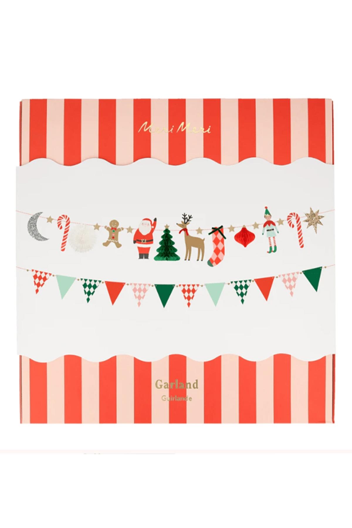 Meri Meri - Christmas Characters Garland - Yeni Yıl Karakterler Asılan Süs Çok Renkli