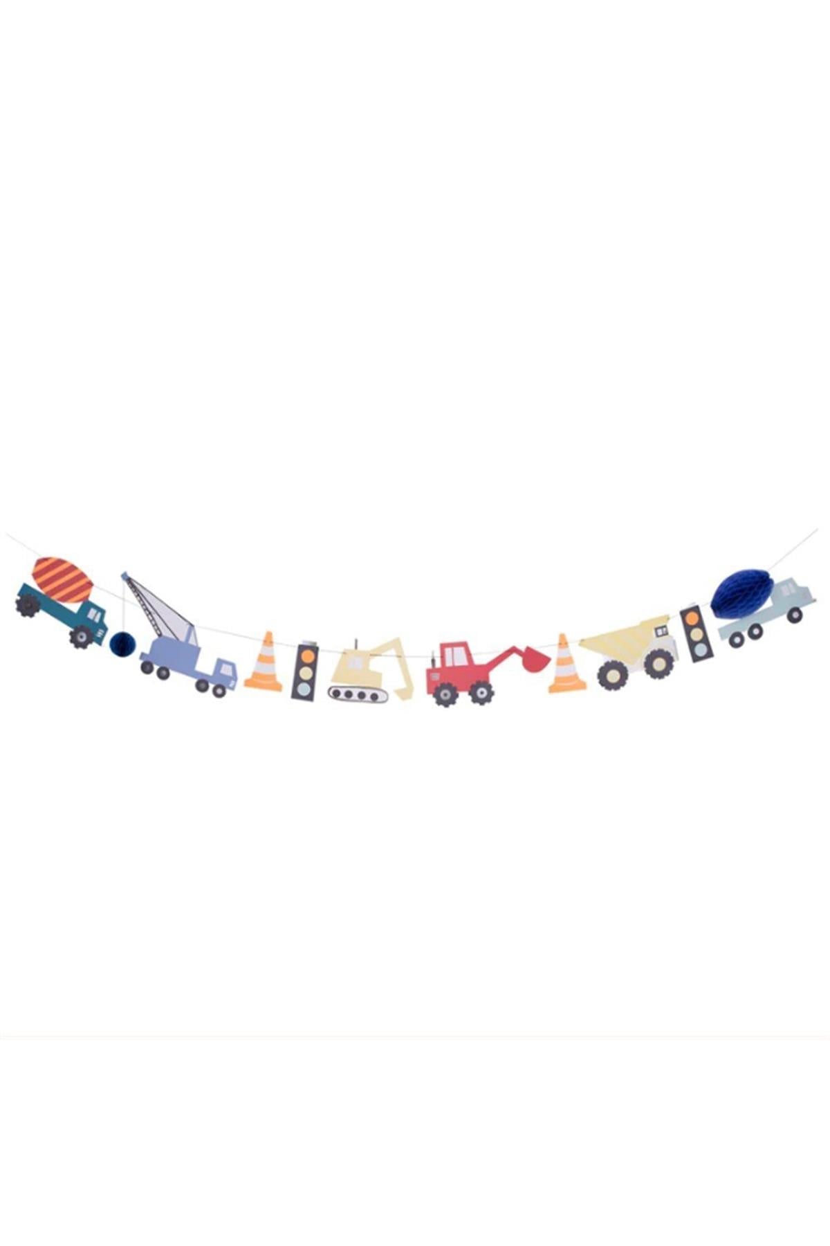 Meri Meri - Construction Garland - İnşaat Asılan Süs Çok Renkli