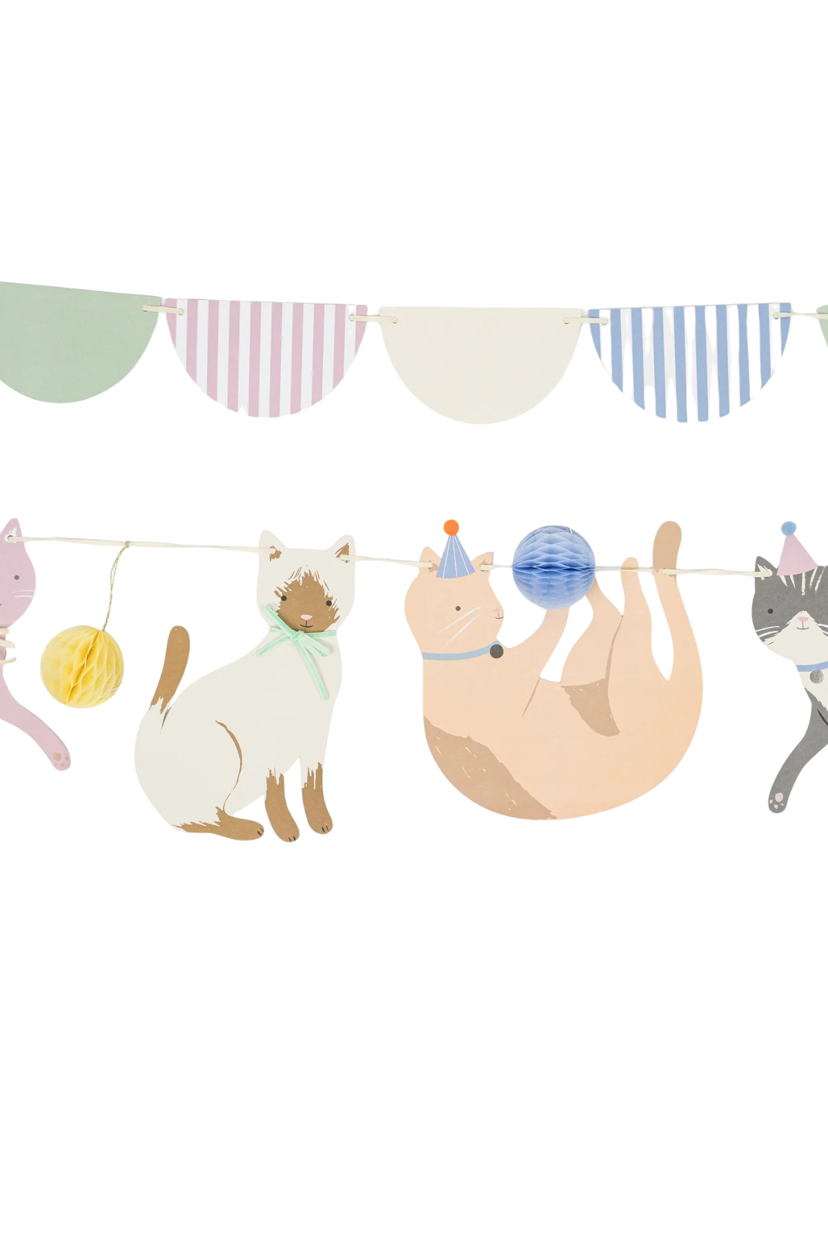 Meri Meri - Cute Kittens Garland - Yavru Kediler Asılan Süs Çok Renkli