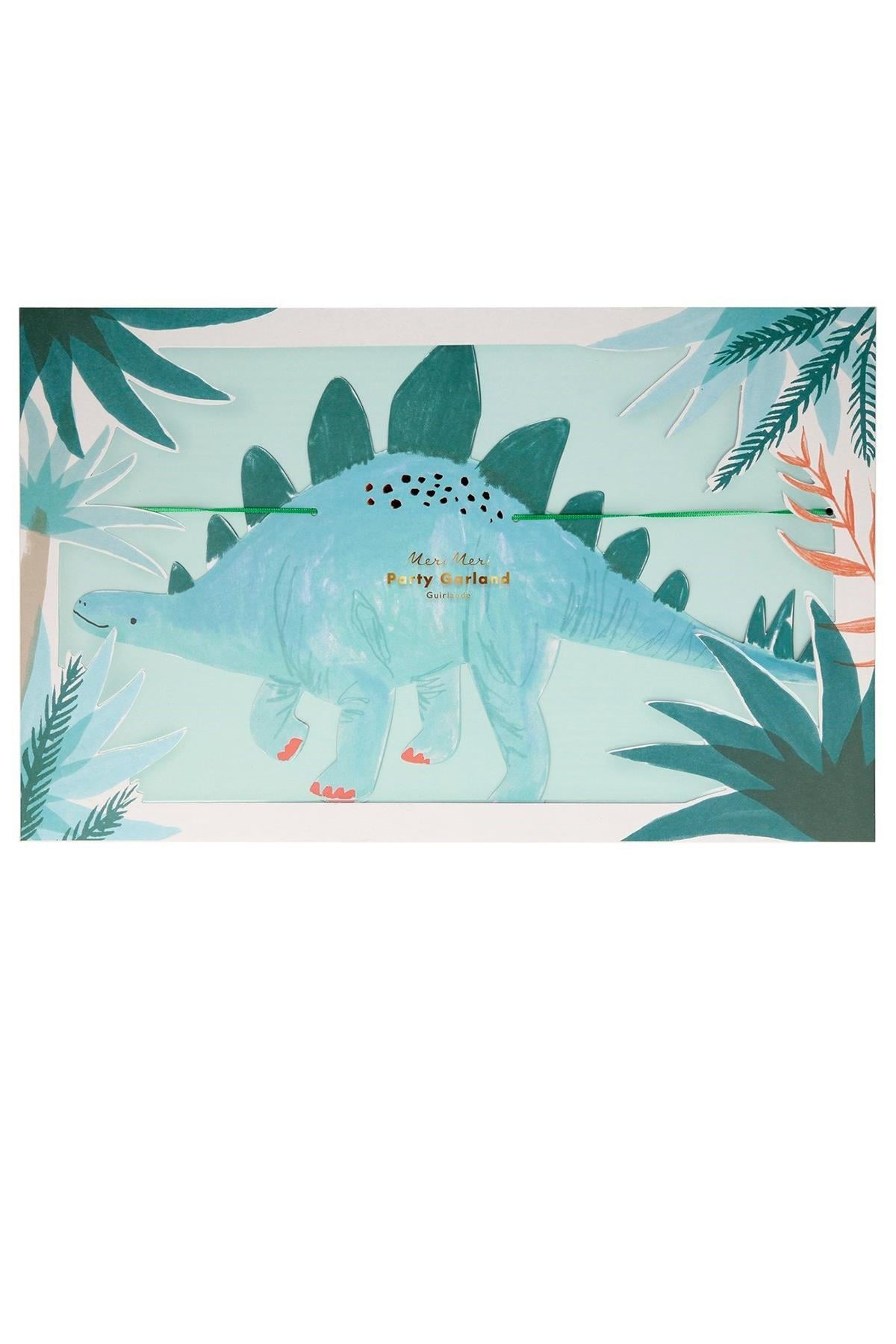 Meri Meri - Dinosaur Garland - Dinozor Asılan Süs Çok Renkli