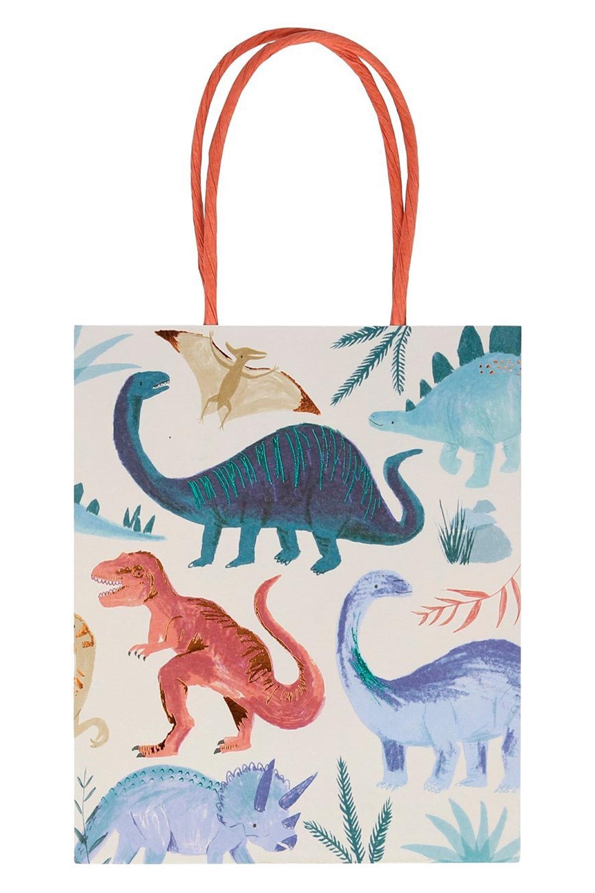 Meri Meri - Dinosaur Party Bags - Dinozor Parti Çantaları Çok Renkli