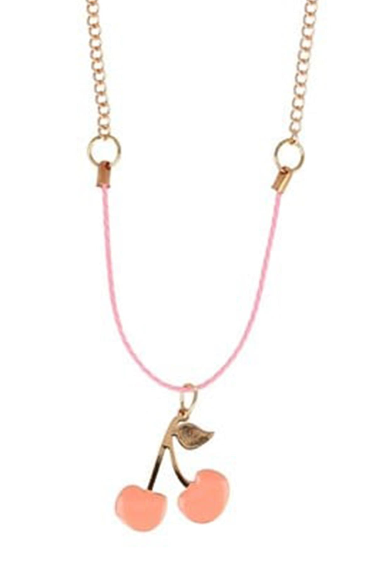 Meri Meri - Enamel Cherries Necklace - Kiraz Kolye Çok Renkli