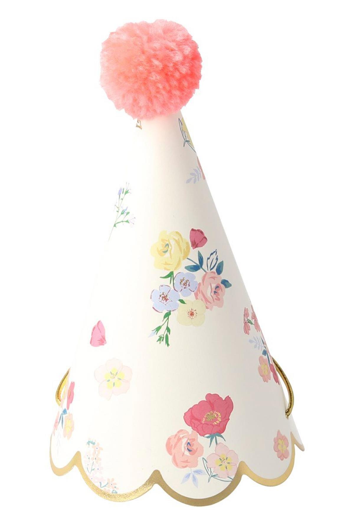Meri Meri - English Garden Party Hats - English Garden Parti Şapkaları Çok Renkli