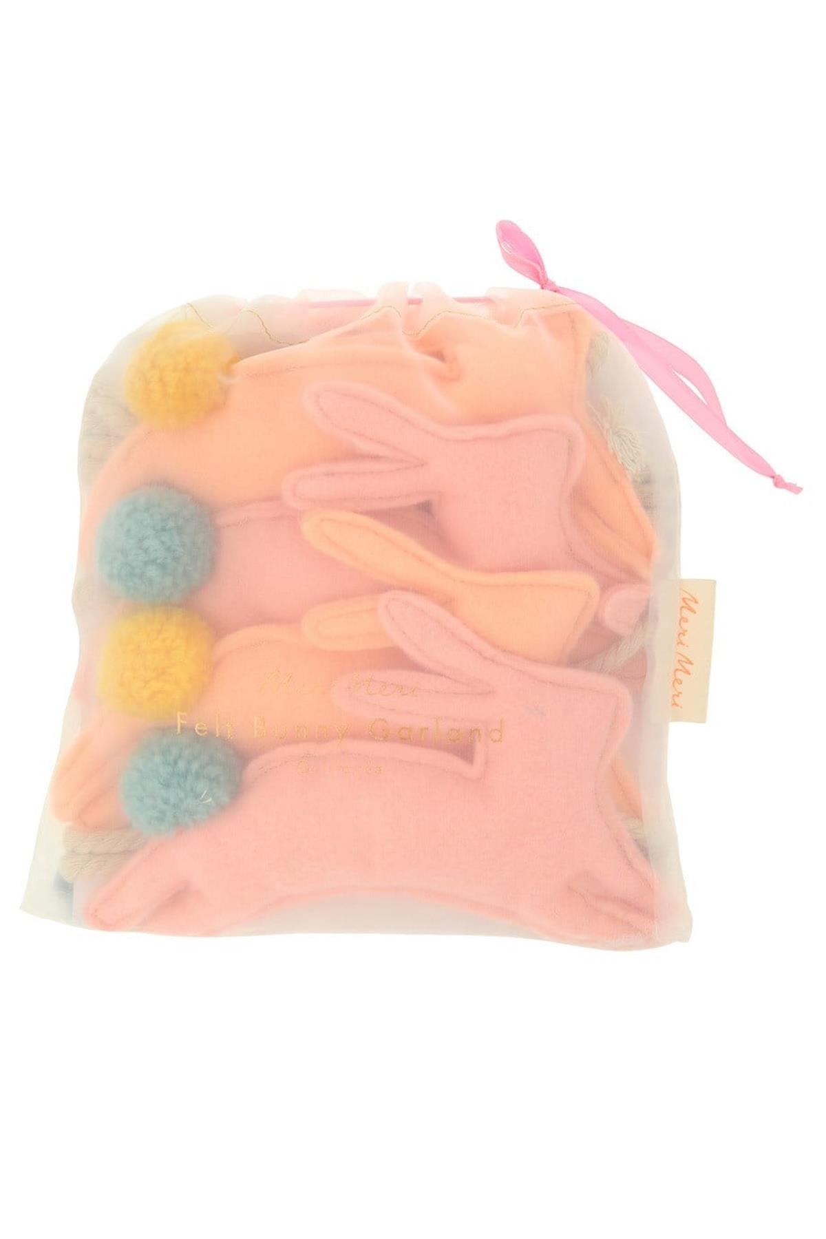 Meri Meri - Felt Bunny Garland - Tavşan Asılan Süs Çok Renkli