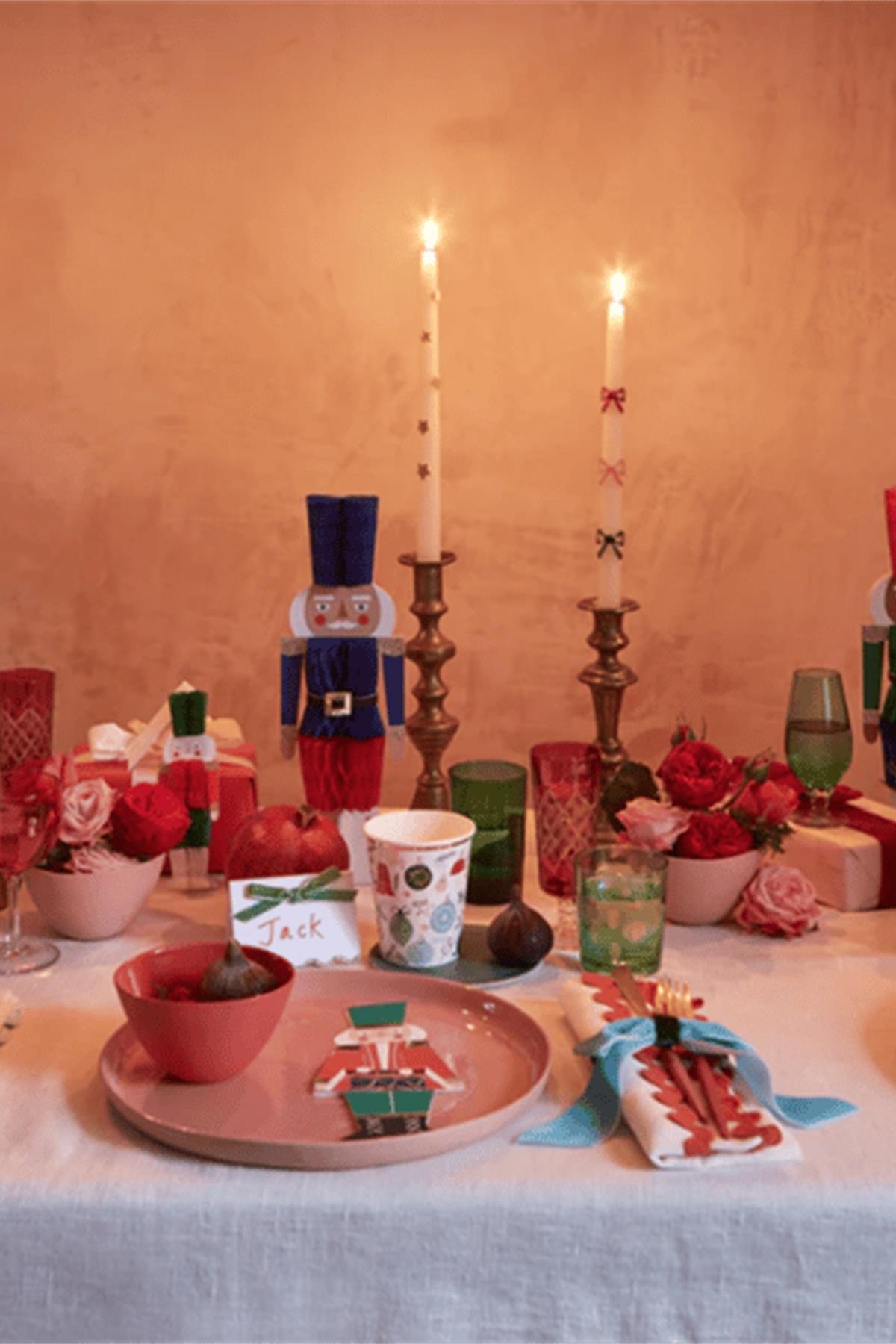 Meri Meri - Festive Pattern Cups - Yeni Yıl Bardaklar (8li) Çok Renkli