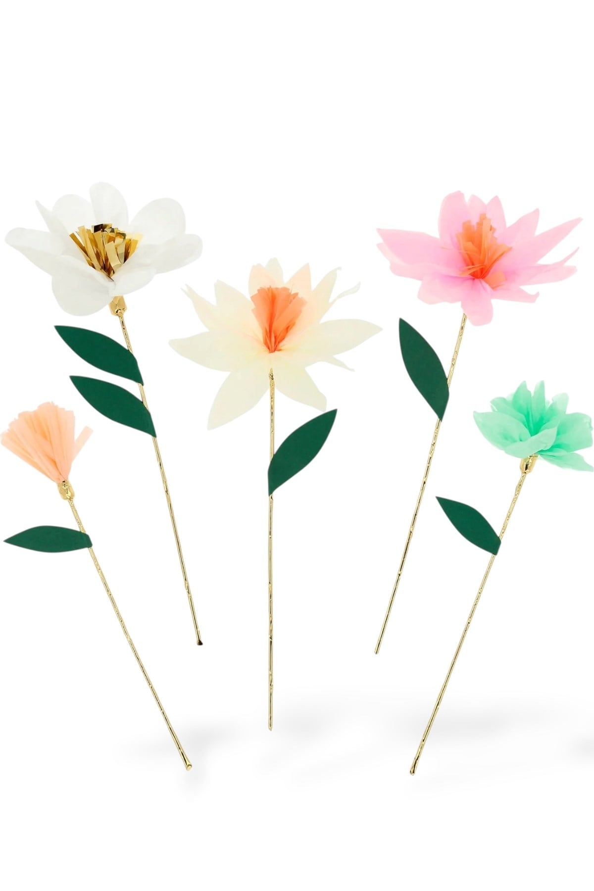 Meri Meri - Flower Garden Decorative Sticks - Çiçek Bahçesi Dekoratif Çubuklar Çok Renkli