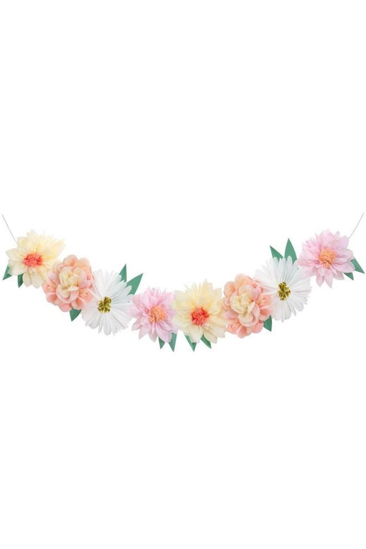 Meri Meri - Flower Garden Giant Garland - Çiçek Bahçesi Dev Asılan Süs Çok Renkli