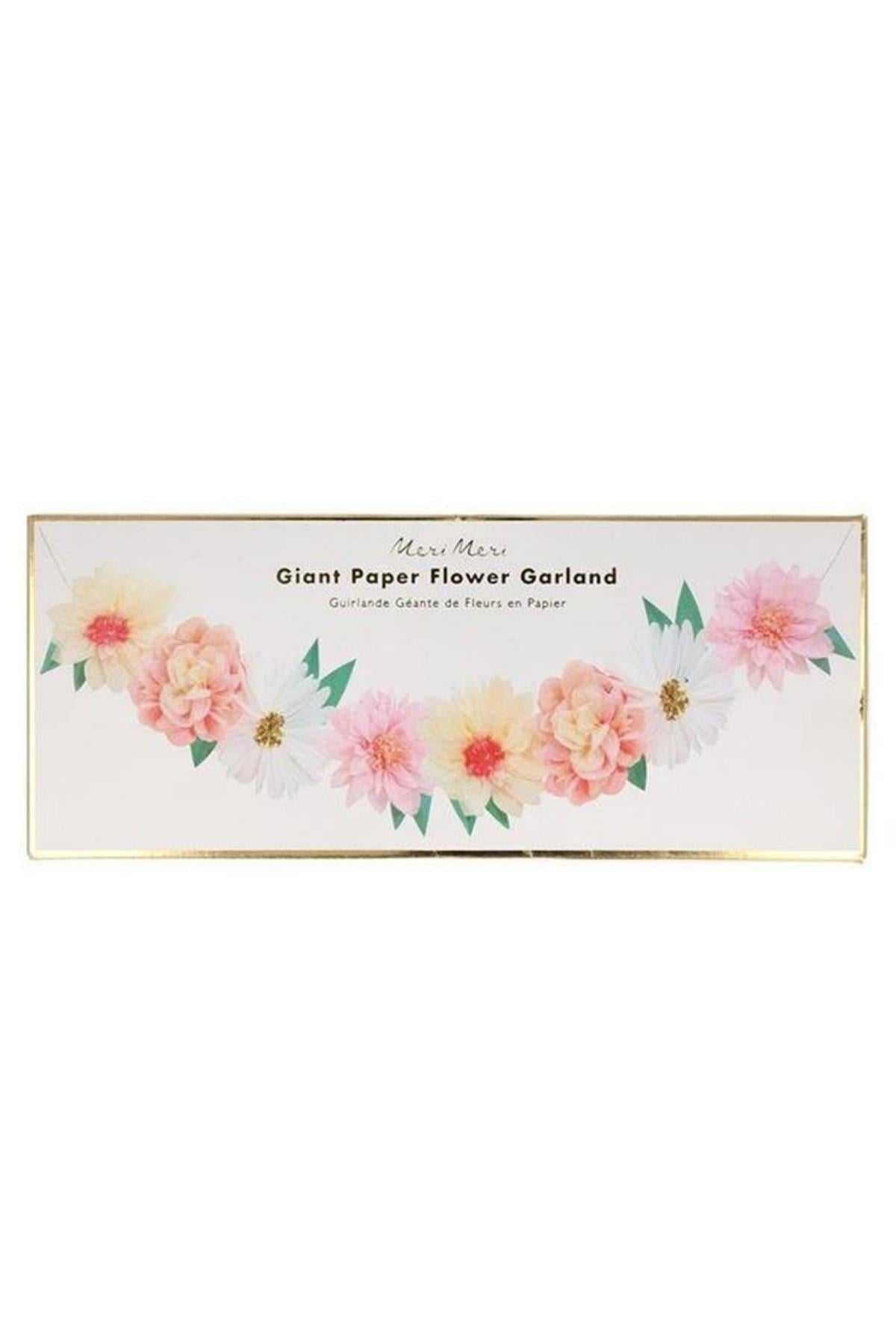 Meri Meri - Flower Garden Giant Garland - Çiçek Bahçesi Dev Asılan Süs Çok Renkli