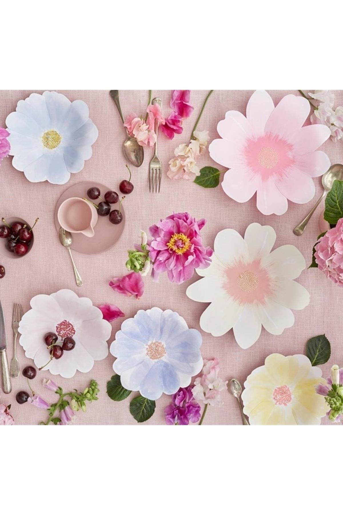 Meri Meri - Flower Garden Napkins - Çiçek Bahçesi Peçeteler - L Çok Renkli