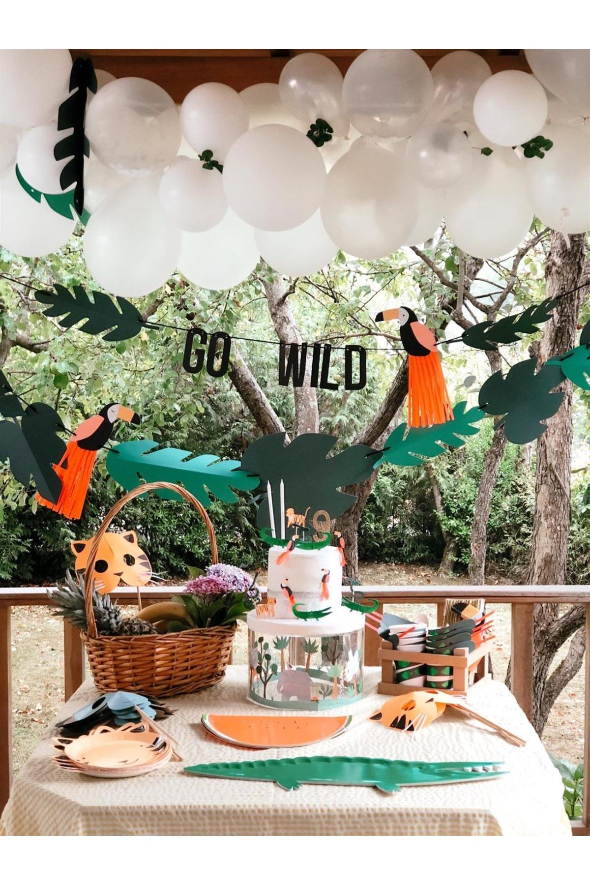 Meri Meri - Go Wild Cupcake Kit - Vahşi Doğa Cupcake Kit Çok Renkli