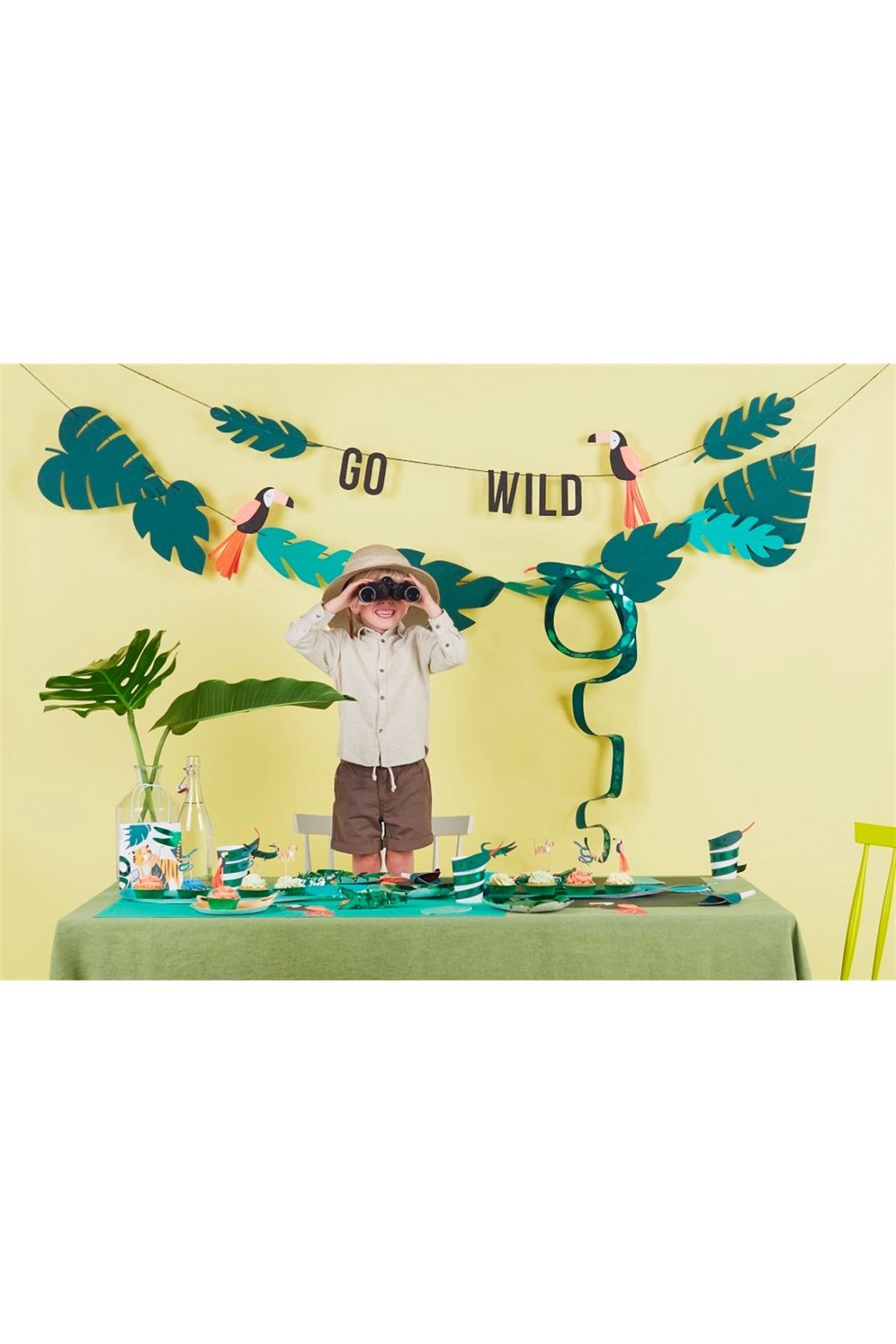 Meri Meri - Go Wild Cupcake Kit - Vahşi Doğa Cupcake Kit Çok Renkli