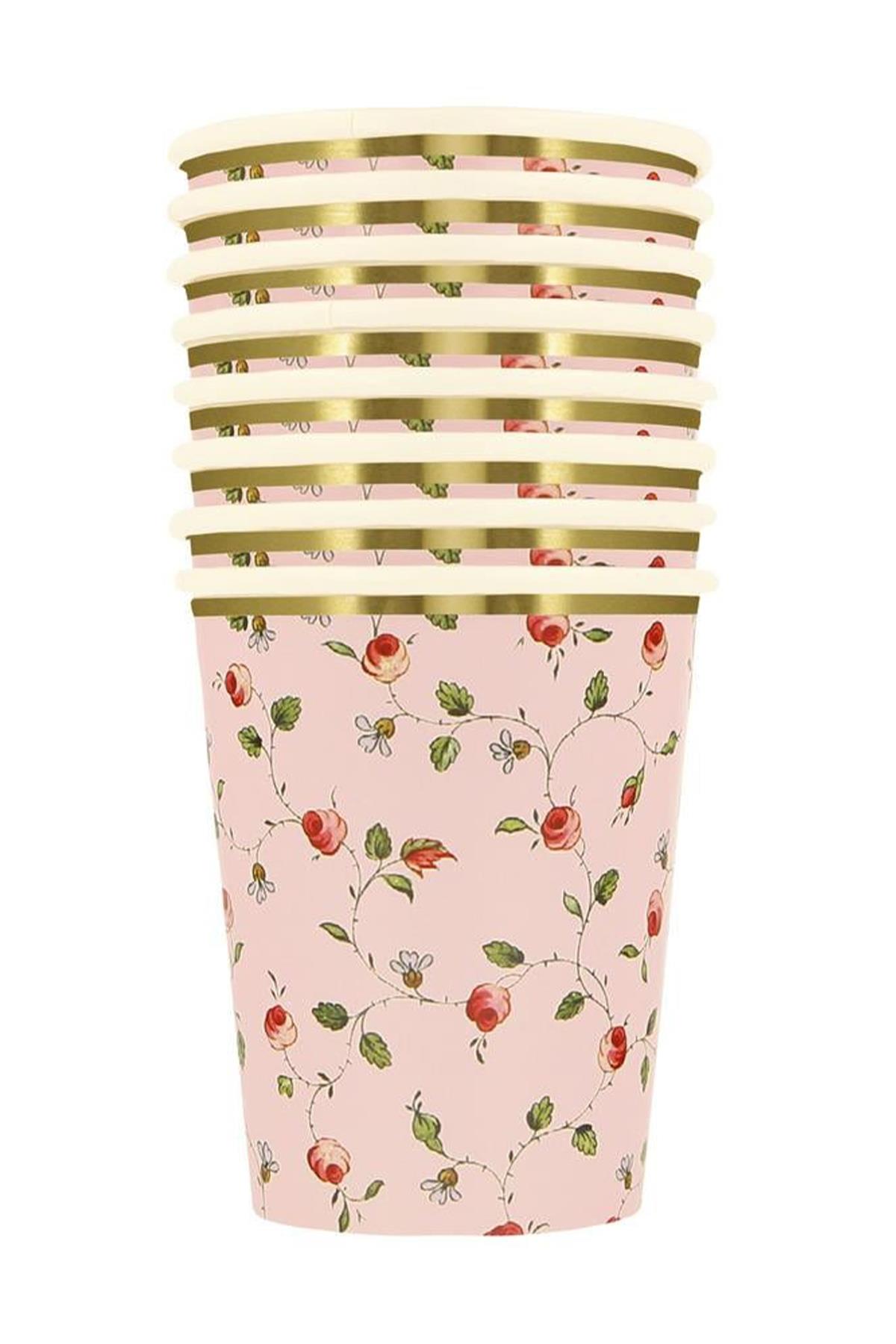 Meri Meri - Ladurée Marie-Antoinette Bardaklar (8li) Çok Renkli