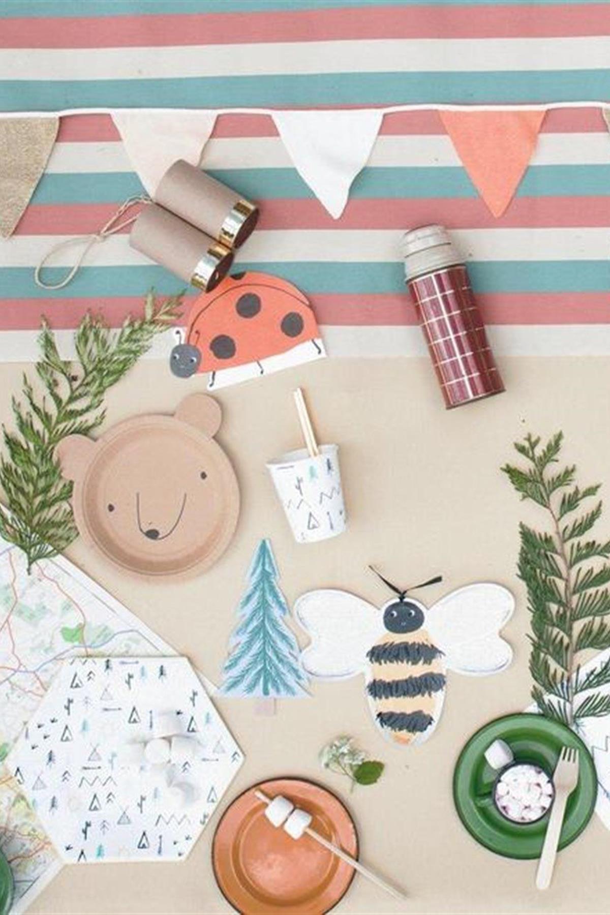 Meri Meri - Ladybird Napkins - Uğur Böceği Peçete Çok Renkli