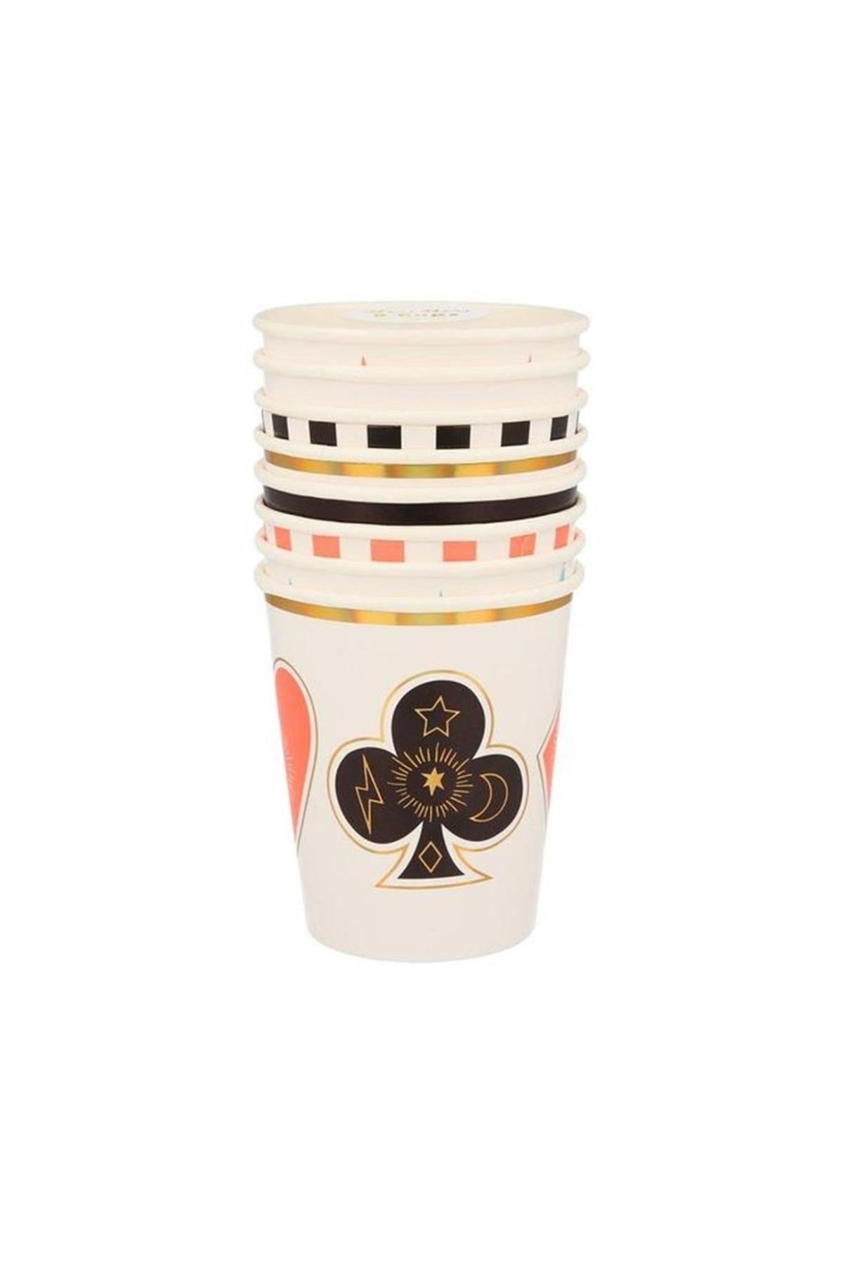 Meri Meri - Magic Cups - Sihirbaz Bardaklar - 8li Çok Renkli