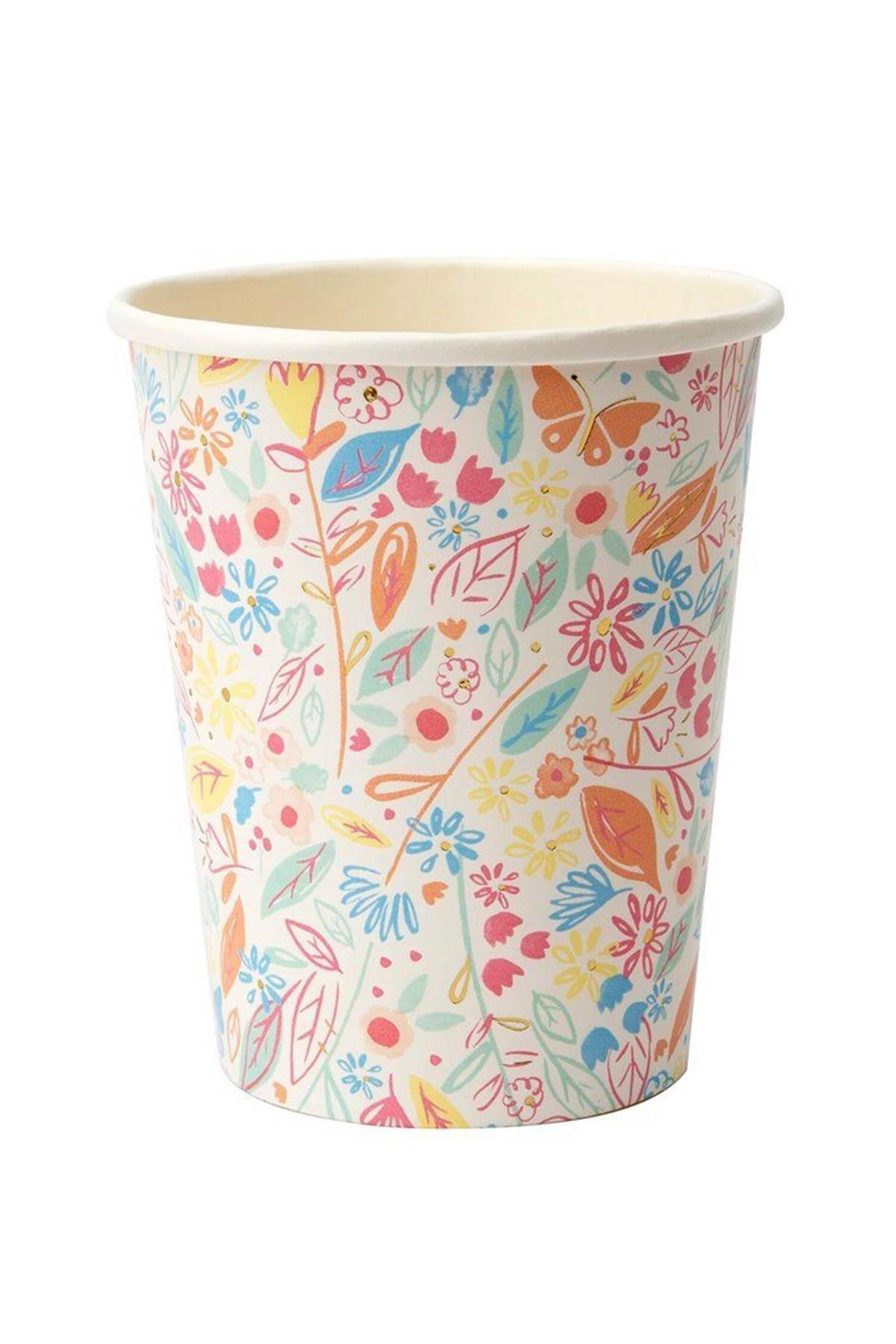 Meri Meri - Magical Princess Party Cups - Büyülü Prenses Bardaklar - 8li Çok Renkli