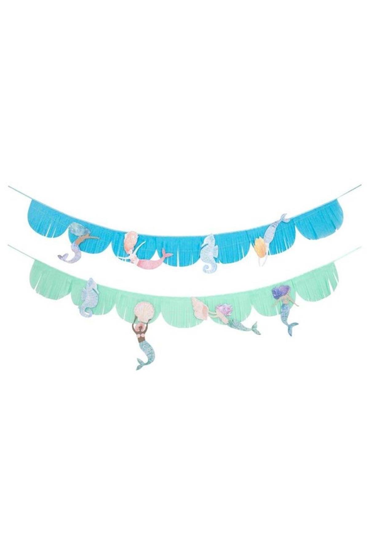 Meri Meri - Mermaid Garland - Deniz Kızı Asılan Süs Çok Renkli