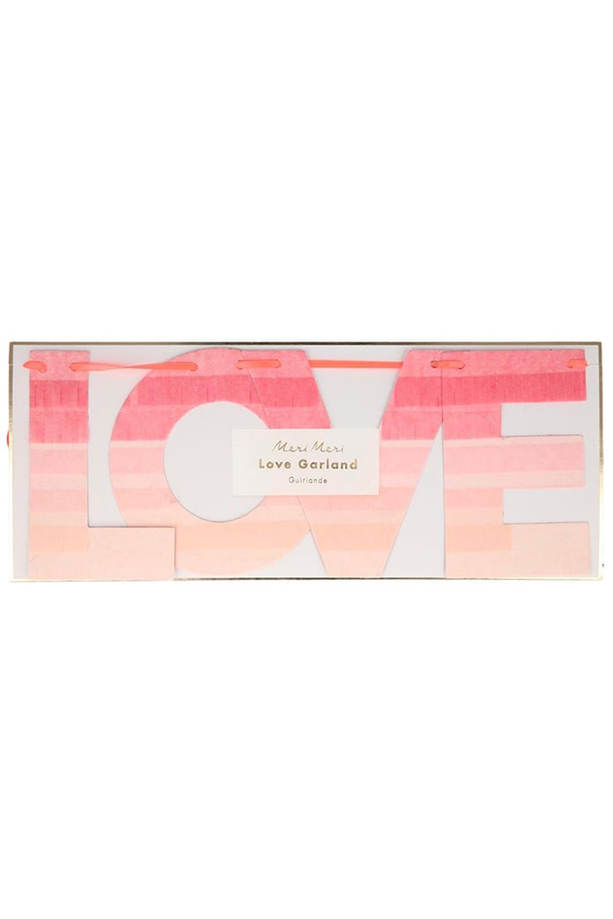 Meri Meri - Ombre Love Garland - Aşk Asılan Süs Çok Renkli