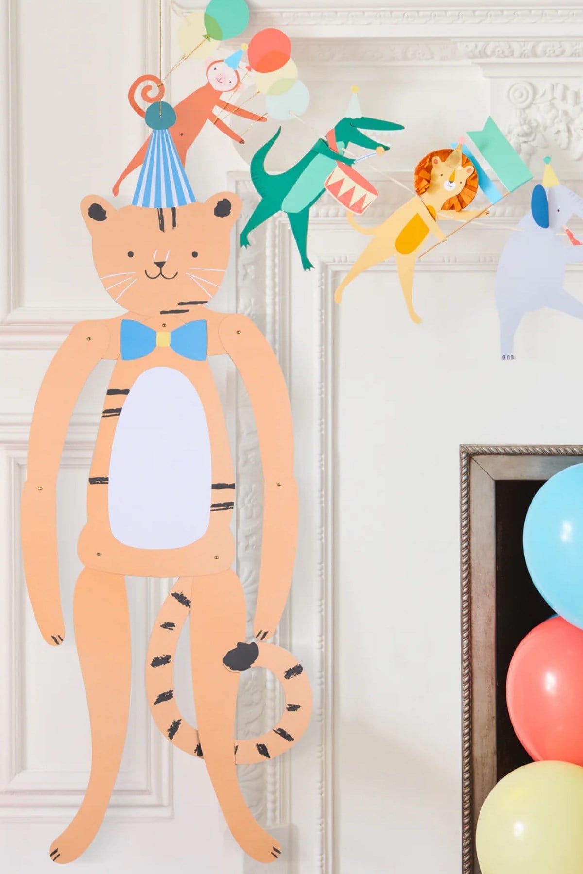 Meri Meri - Party Animal Decorations - Parti Hayvanları Asılan Süsler - 4 Adet Çok Renkli