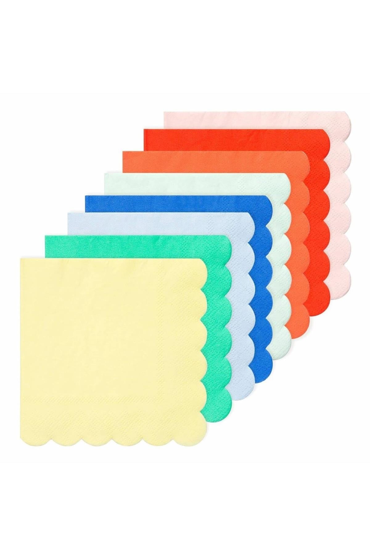 Meri Meri - Party Palette Large Napkins - Parti Paleti Peçeteleri - L - 20'li Çok Renkli