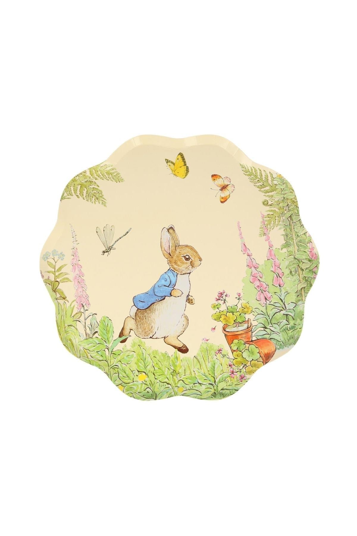 Meri Meri - Peter Rabbit Dinner Plates - Peter Rabbit Tabaklar - L - 8li Çok Renkli