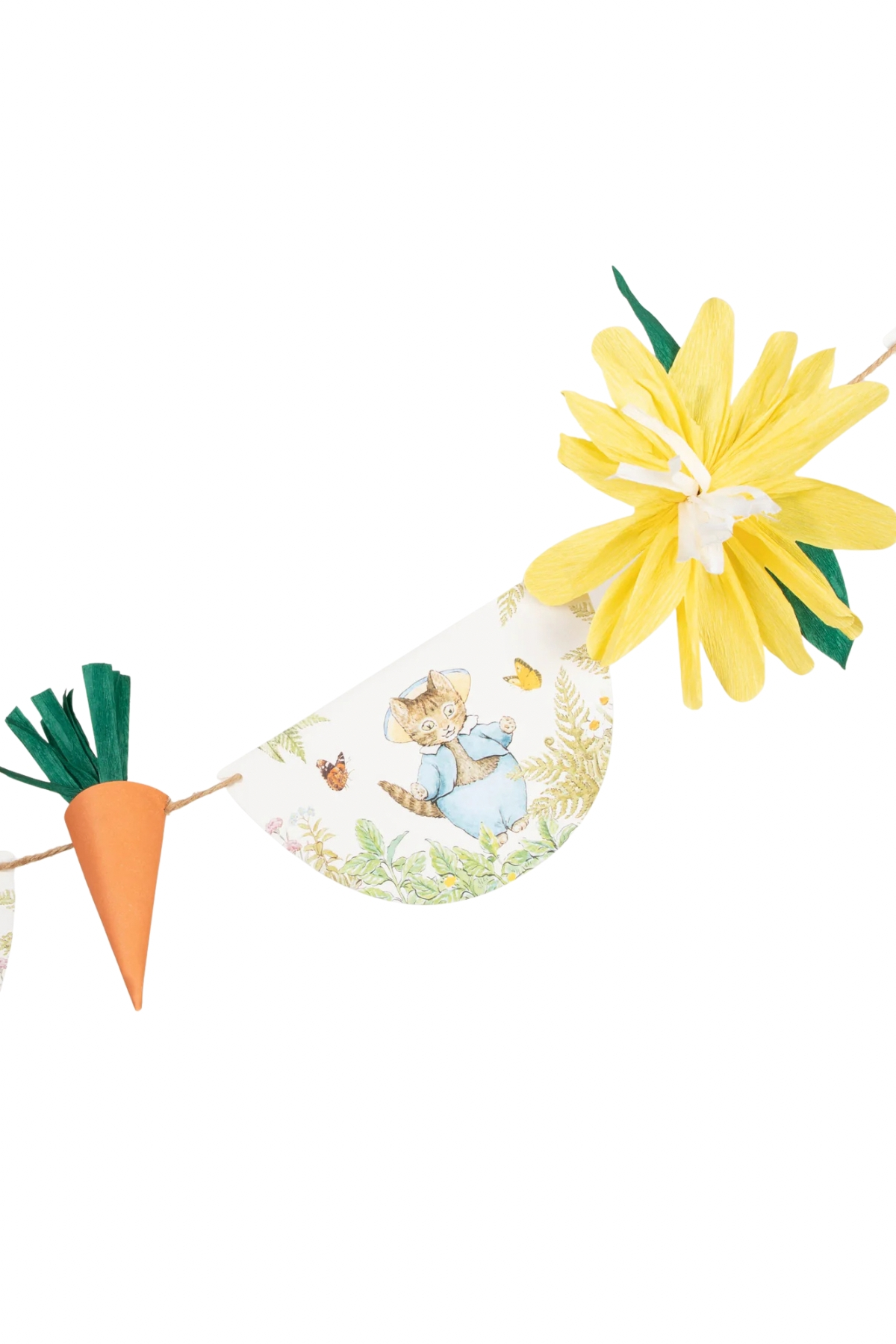 Meri Meri - Peter Rabbit In The Garden Garland - Peter Rabbit Bahçede Asılan Süs Çok Renkli