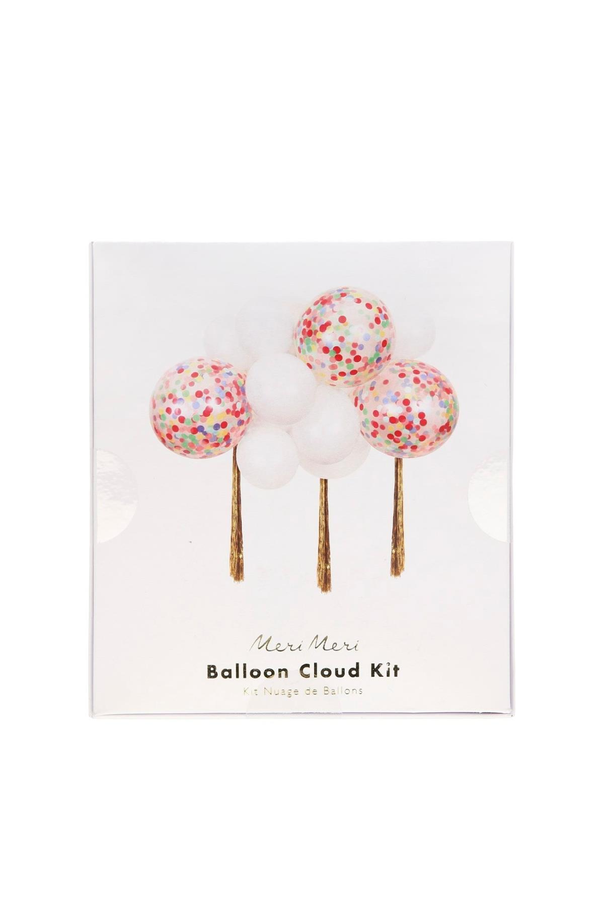 Meri Meri - Rainbow Balloon Cloud Kit - Renkli Bulut Balon Kit Çok Renkli