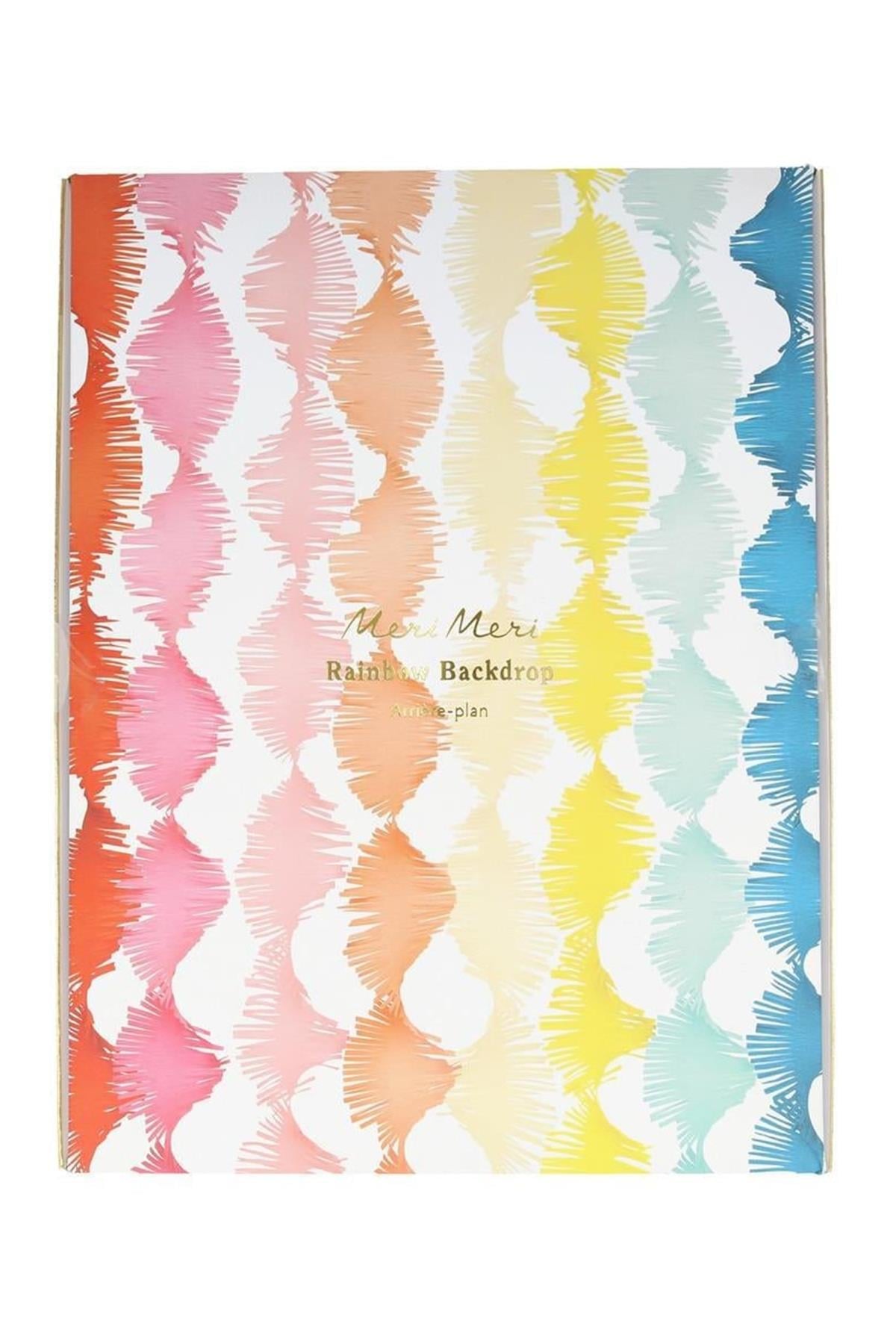 Meri Meri - Rainbow Twisty Fringe Garland - Gökkuşağı Kıvrımlı Püsküllü Asılan Süs Çok Renkli