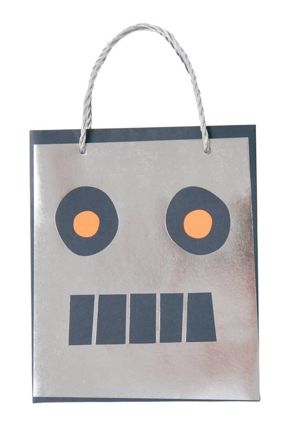 Meri Meri - Robot Party Bags - Robot Parti Çantaları Çok Renkli