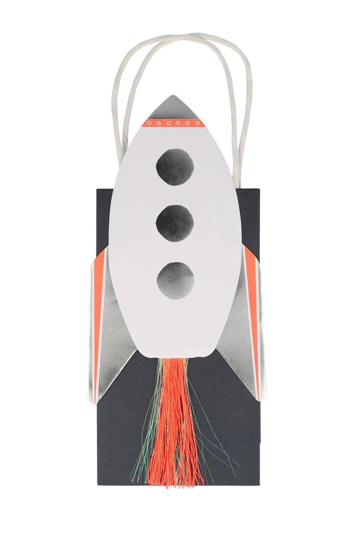Meri Meri - Rocket Party Bags - Roket Parti Çantaları - 8'li Çok Renkli