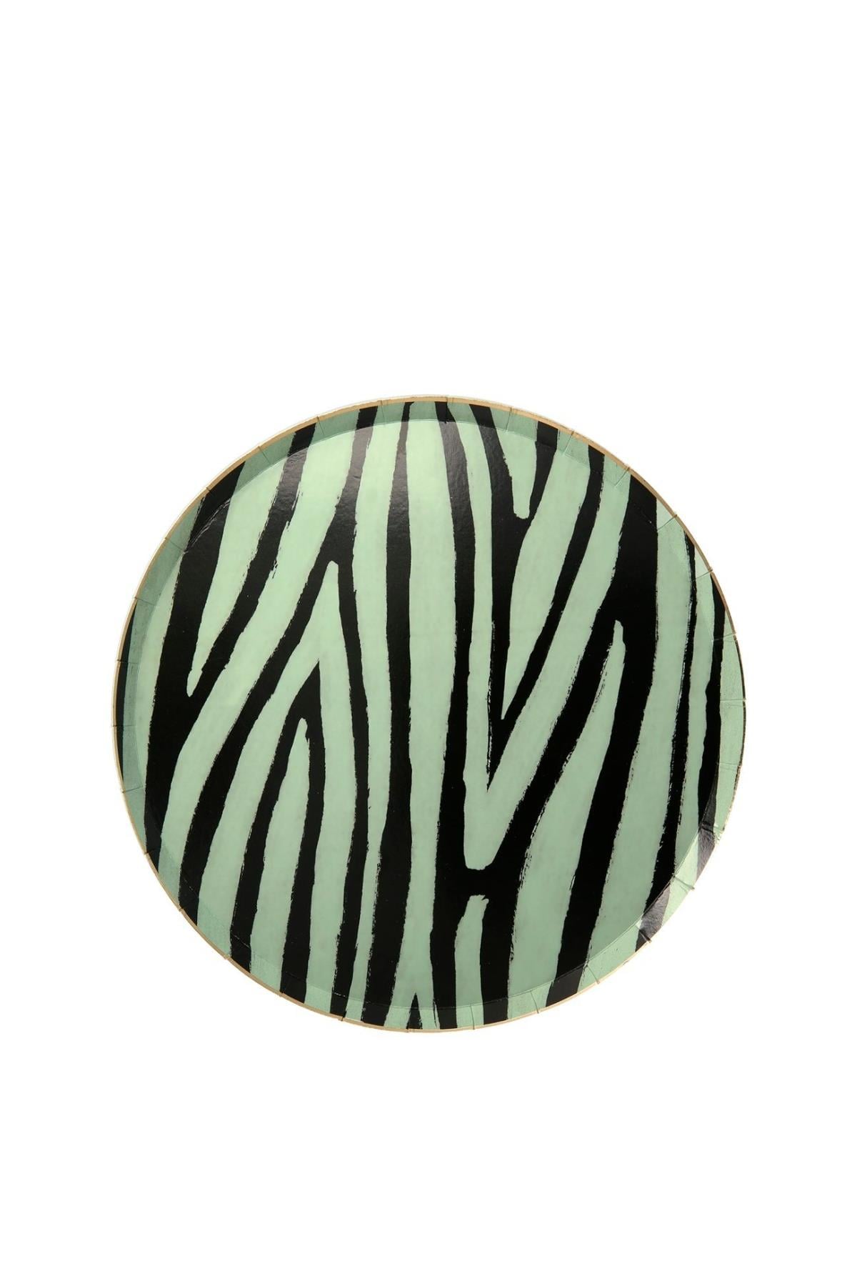 Meri Meri - Safari Animal Print Side Plates - Safari Tabak - S - 8li Çok Renkli