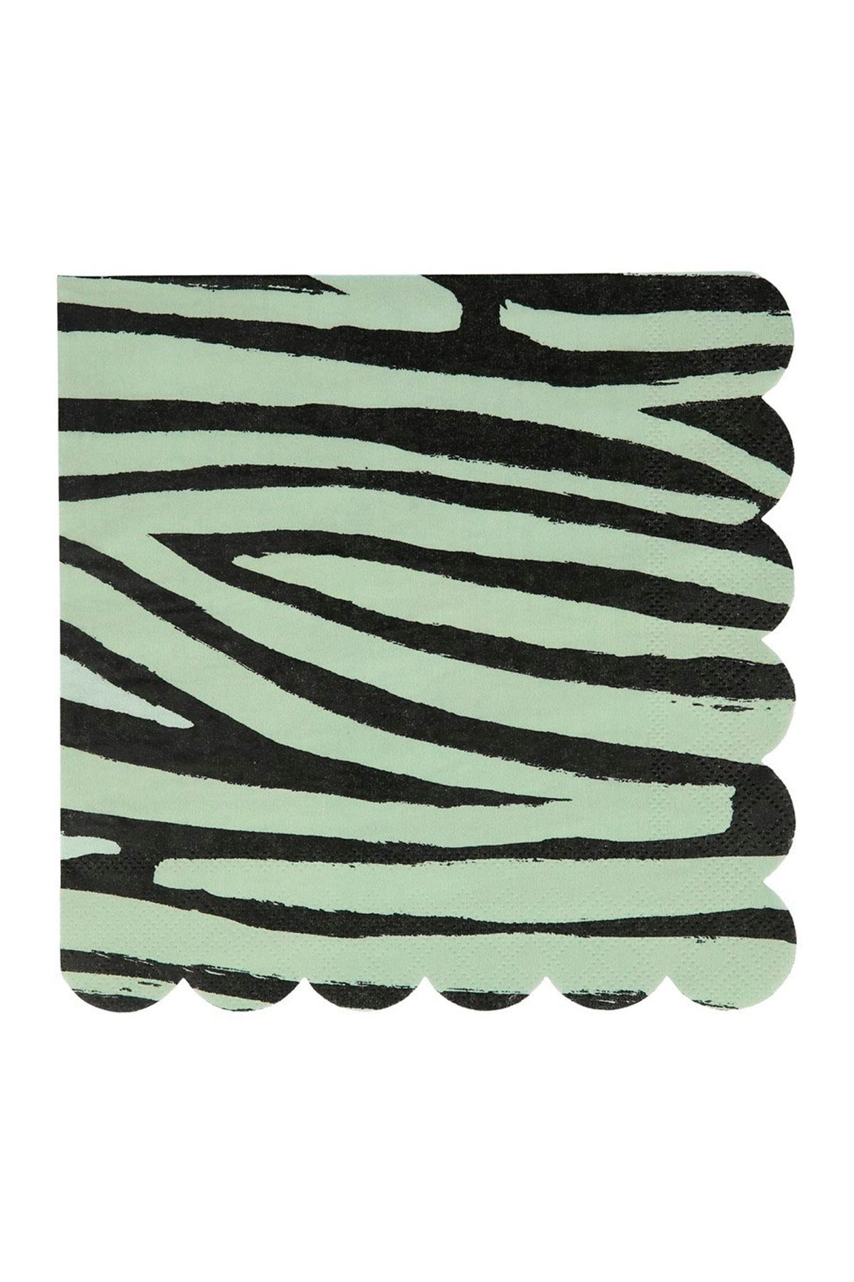 Meri Meri - Safari Napkins - Safari Peçete - L - 16lı Çok Renkli