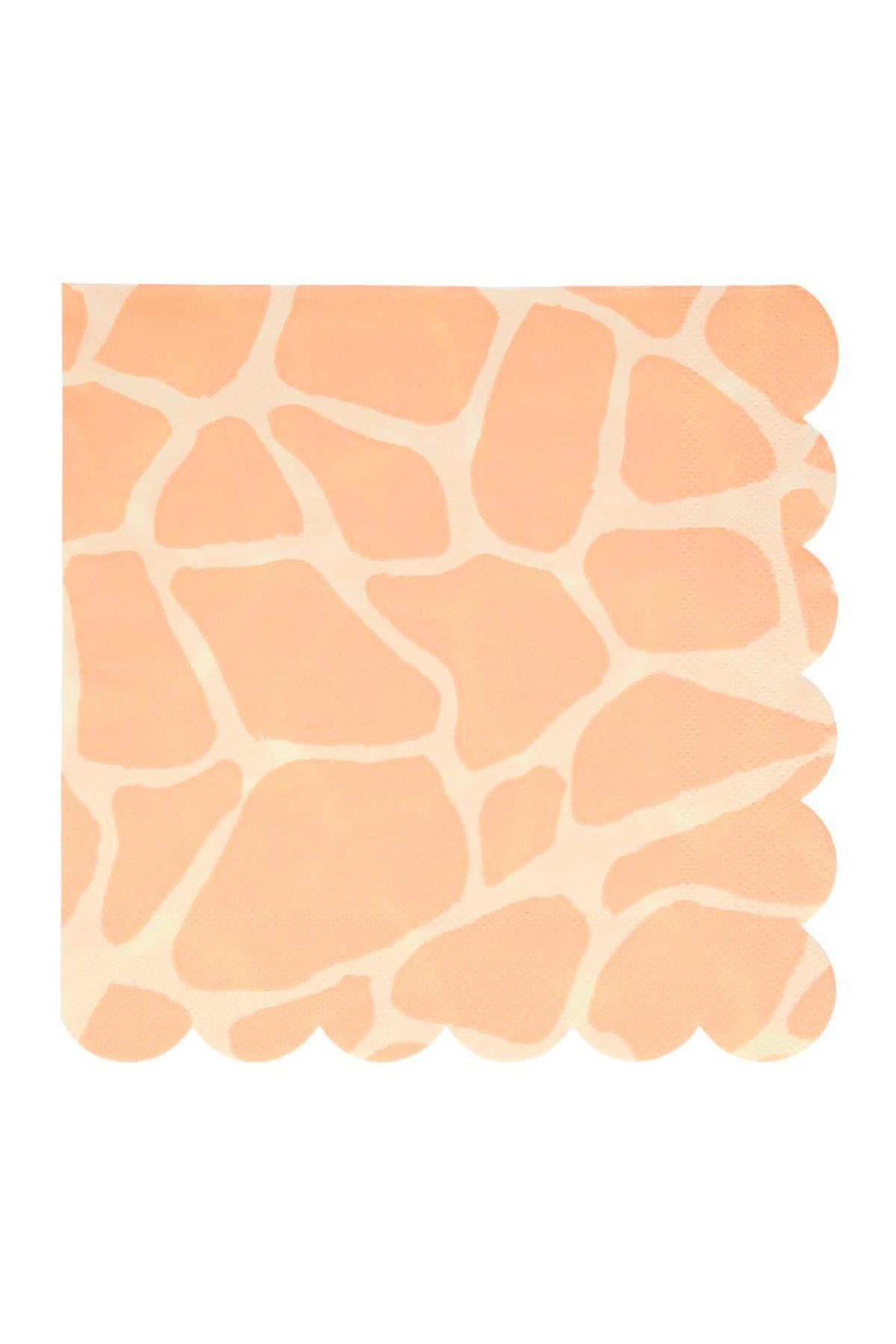 Meri Meri - Safari Napkins - Safari Peçete - L - 16lı Çok Renkli