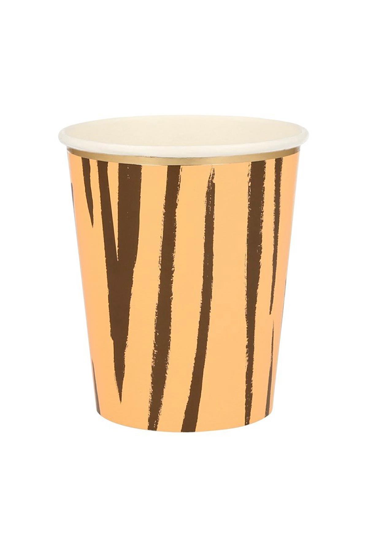 Meri Meri - Safari Party Cups - Safari Bardak - 8li Çok Renkli
