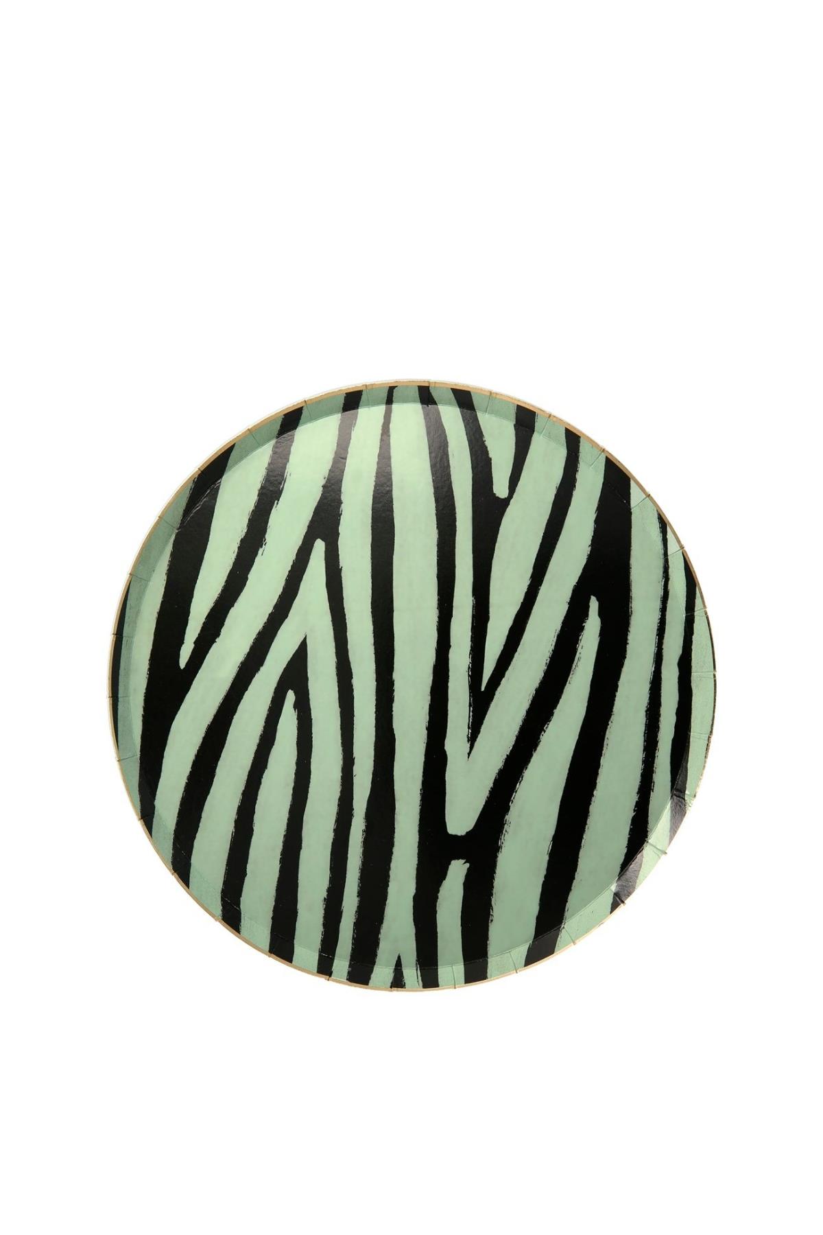 Meri Meri - Safari Plates - Safari Tabak - L - 8li Çok Renkli