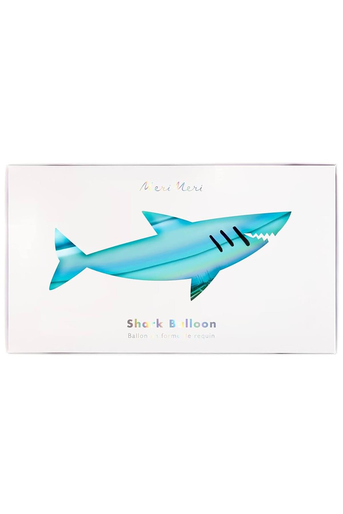 Meri Meri - Shark Foil Balloon - Köpekbalığı Folyo Balon Çok Renkli