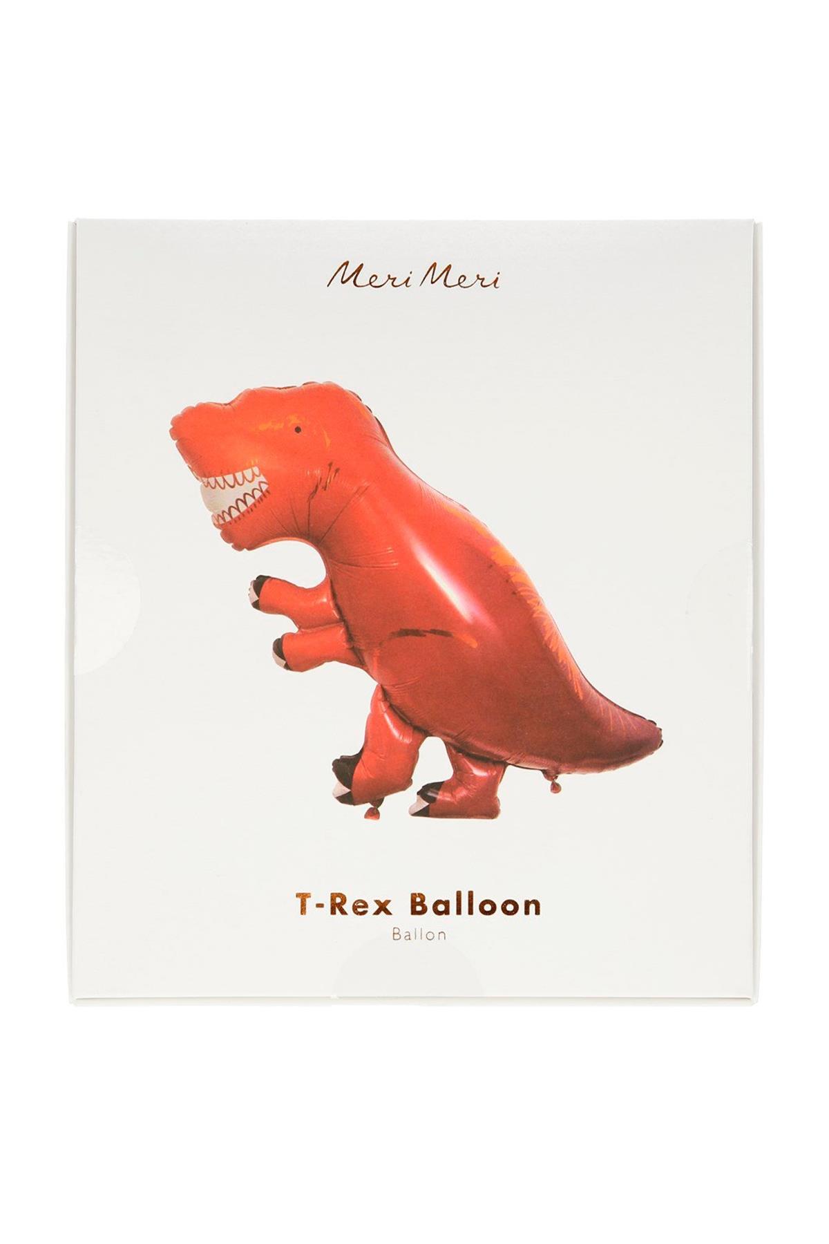 Meri Meri - T-Rex Foil Balloon - T-Rex Folyo Balon Çok Renkli