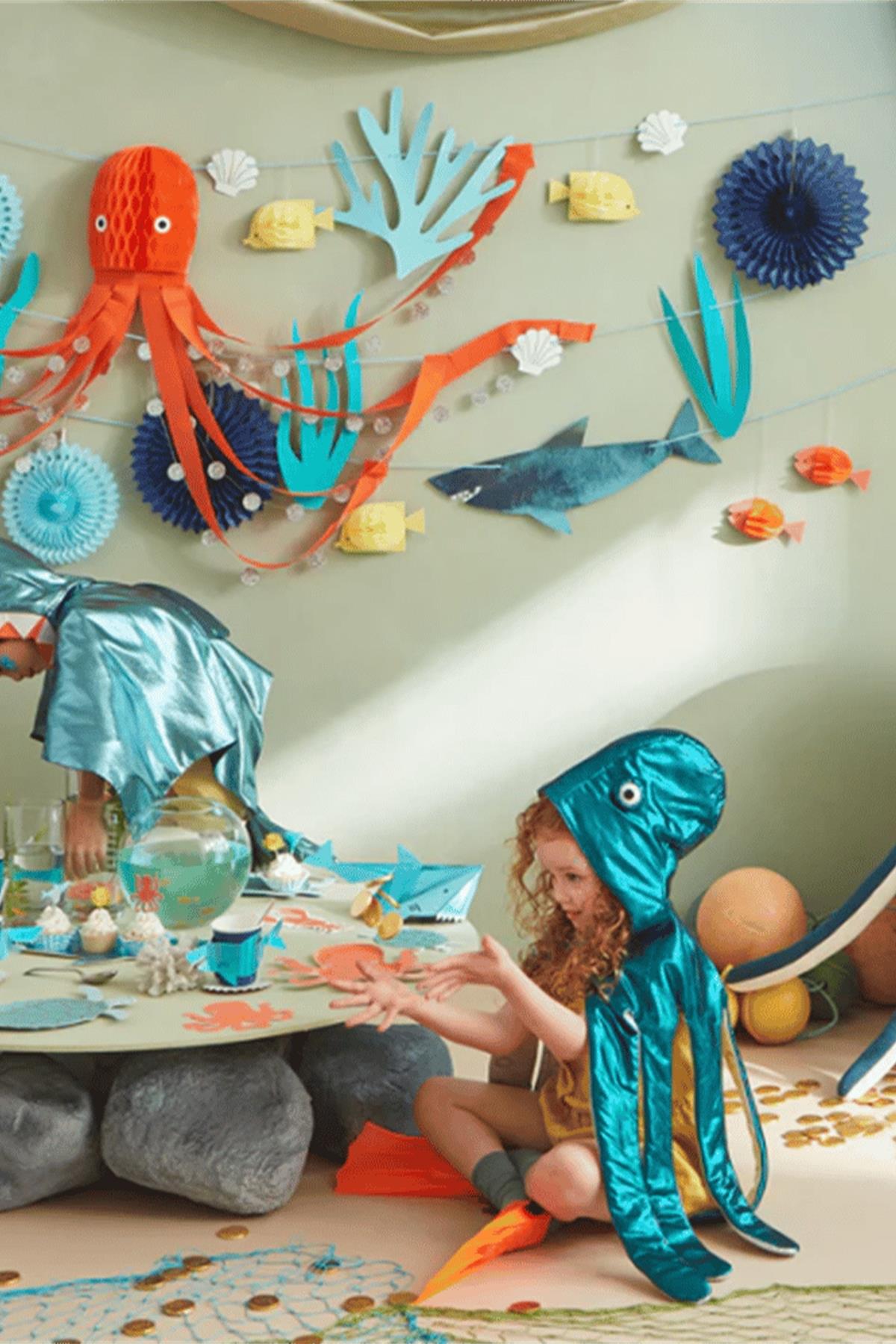 Meri Meri - Under The Sea Garland - Su Altı Dünyası Asılan Süs Çok Renkli
