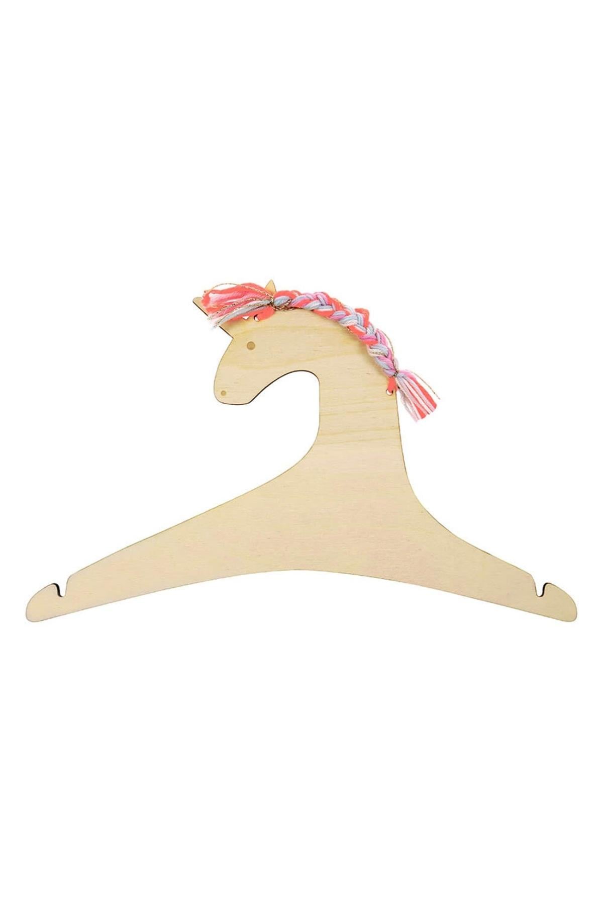 Meri Meri - Unicorn Clothes Hangers - Unicorn Ahşap Askı Çok Renkli
