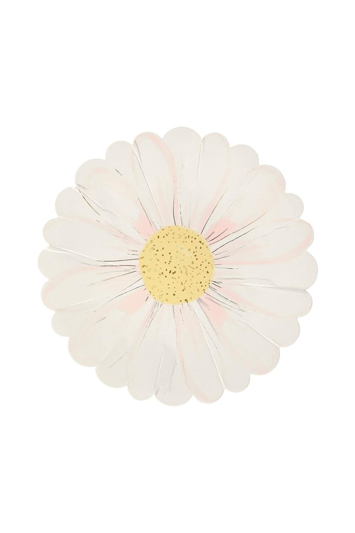Meri Meri - Wild Daisy Plates - Yabani Papatya Tabaklar - 8li Çok Renkli