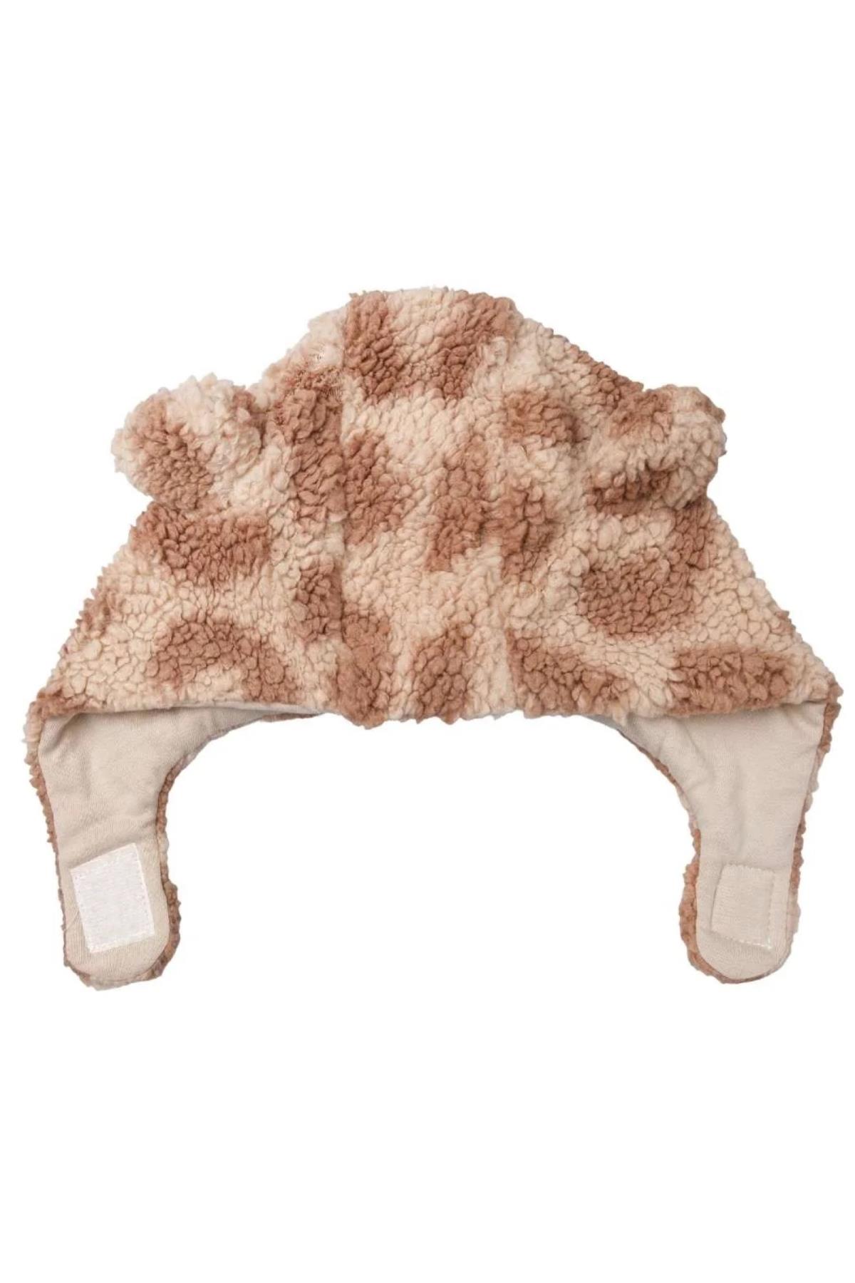 Miela Kids / Ayı Kulaklı Peluş Şapka Leopar