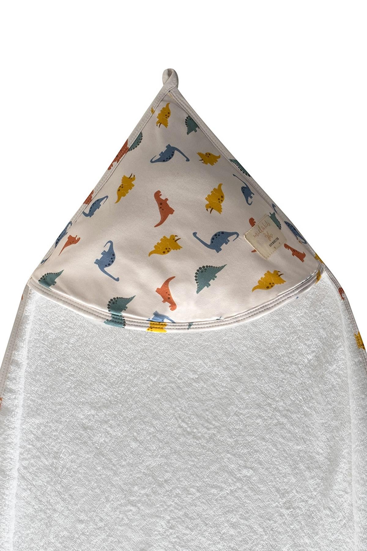 Miela Kids / Başlıklı Kundak Banyo Havlusu Dinoland