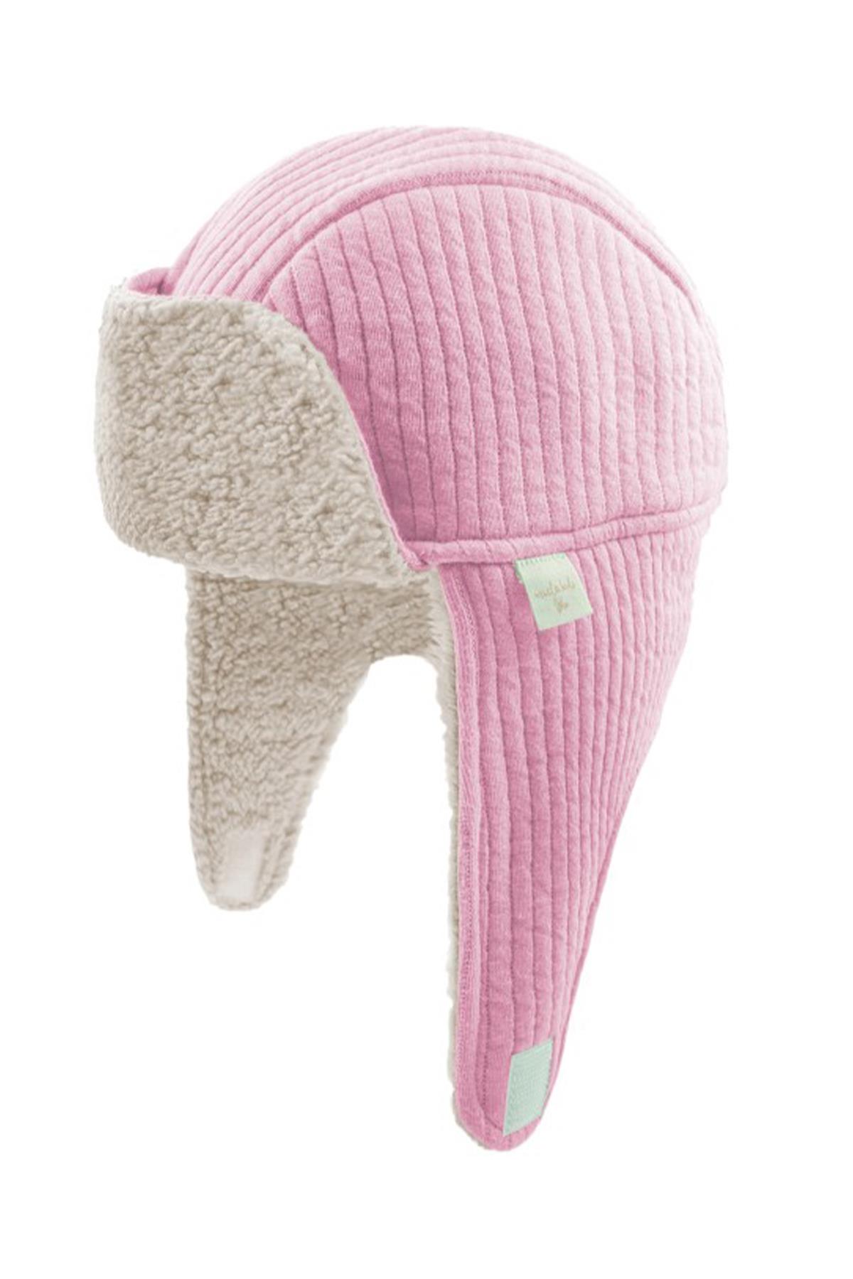 Miela Kids / Kapitone Şapka (Peluş Astarlı) Somon