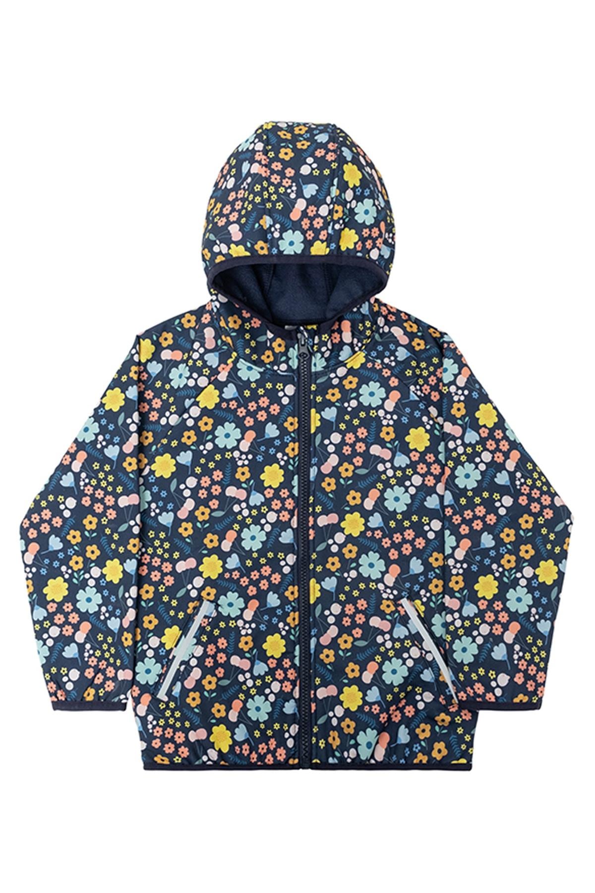 Miela Kids / Su Tutmaz Softshell Desenli Ceket Flower