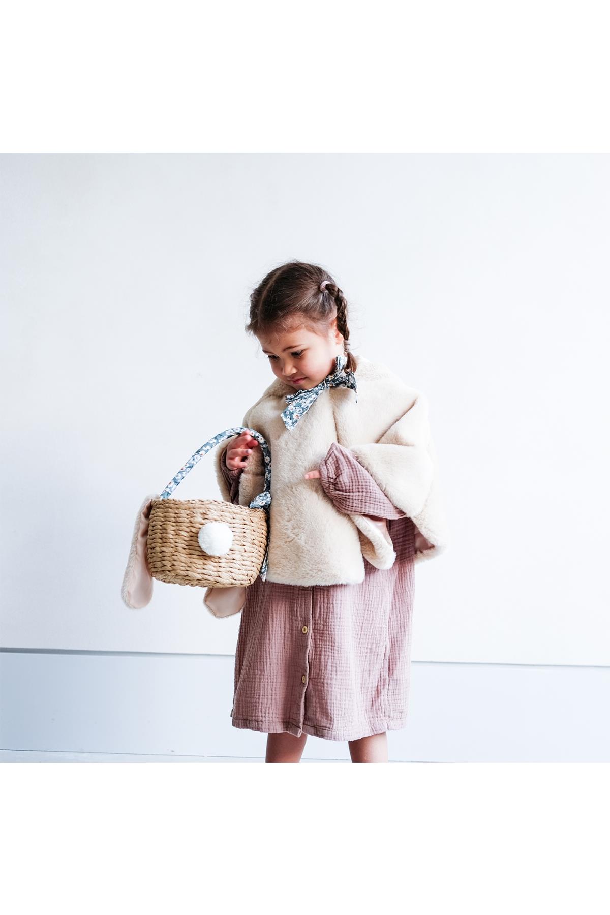 Mimi & Lula Easter Hasır Sepet Çanta - Daisy Çok Renkli