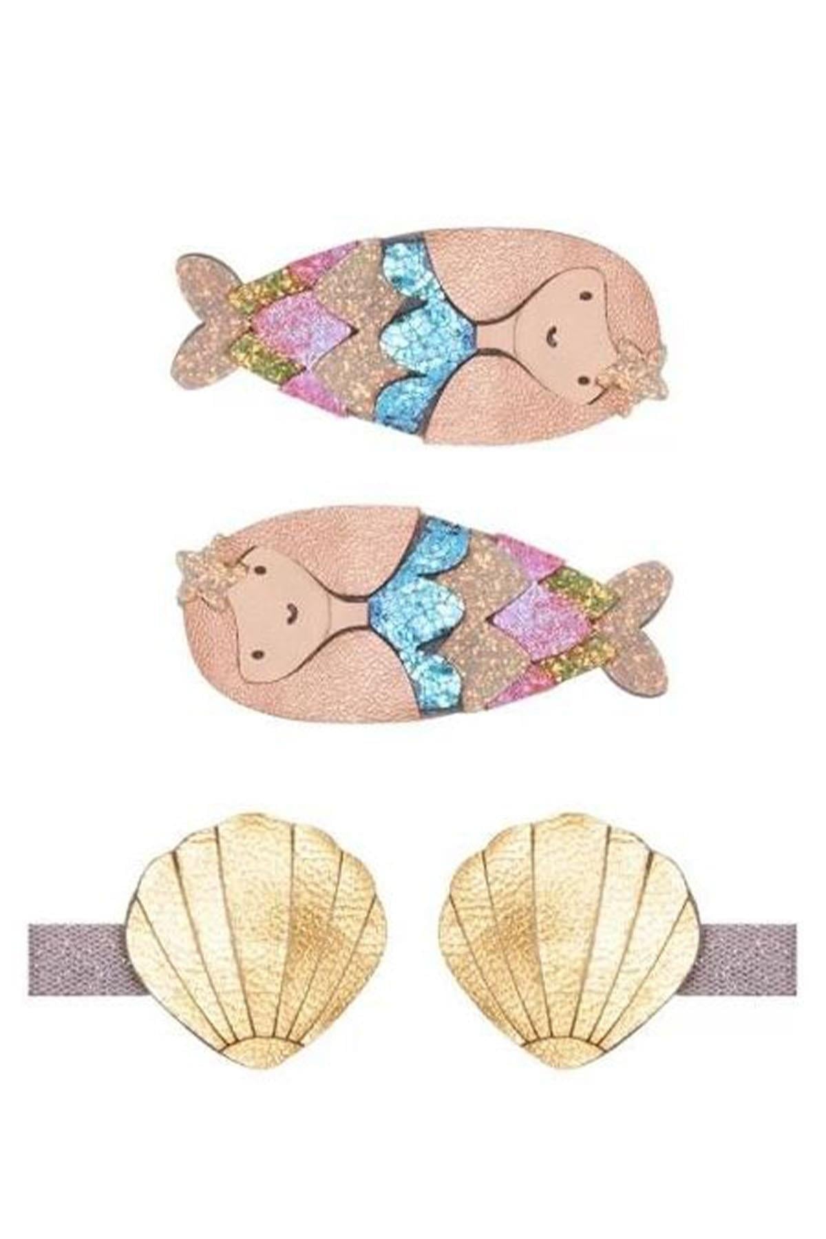 Mimi & Lula Mermaid 4lü Toka Çok Renkli