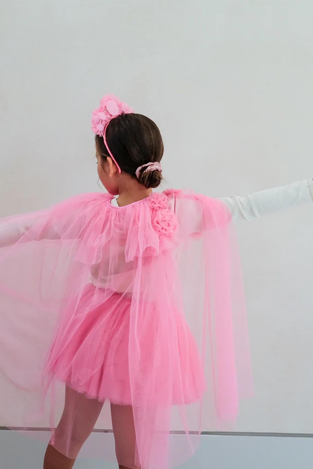 Mimi & Lula / Pink Ruffle Flower Tütü Çok Renkli